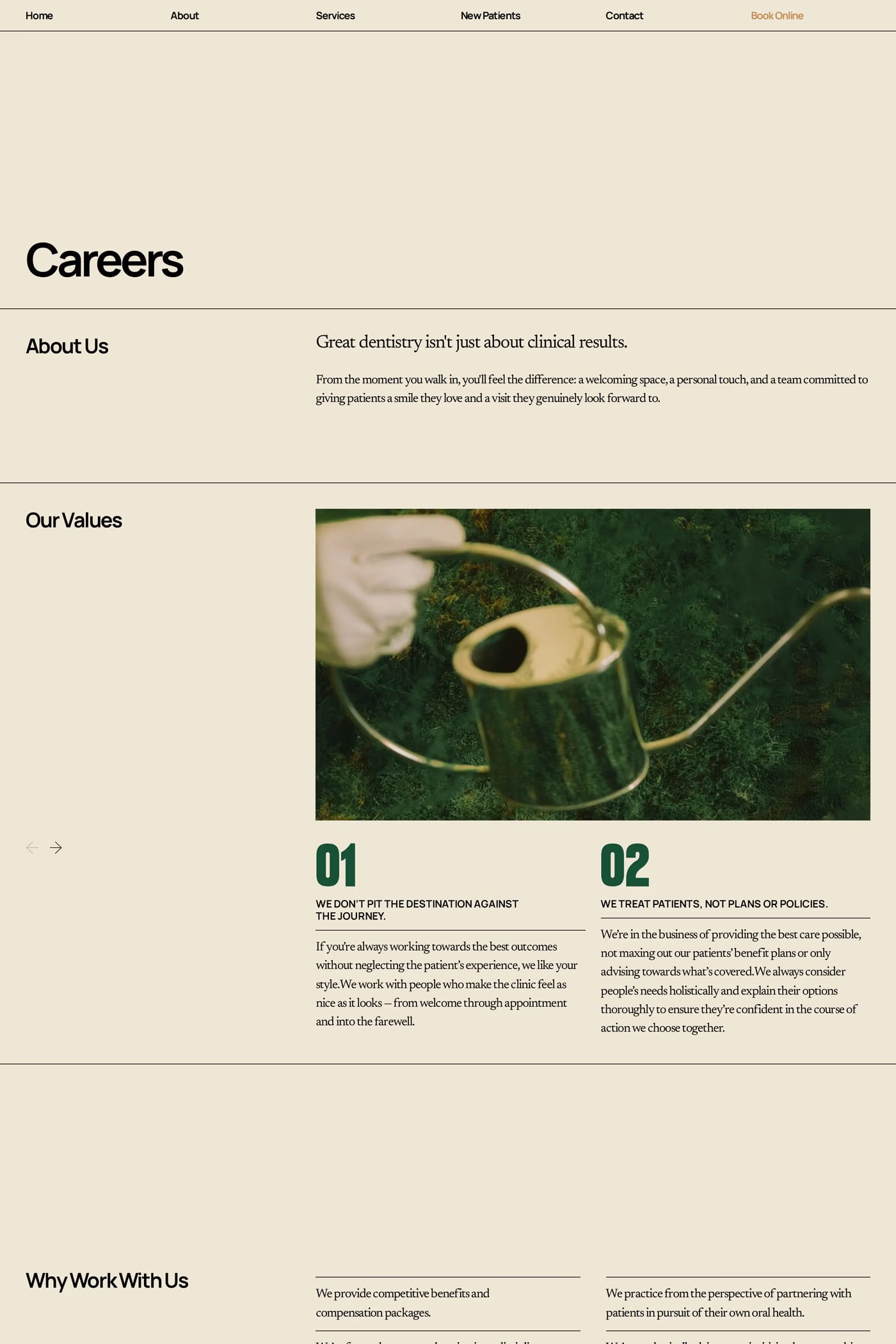 General Dental careers page