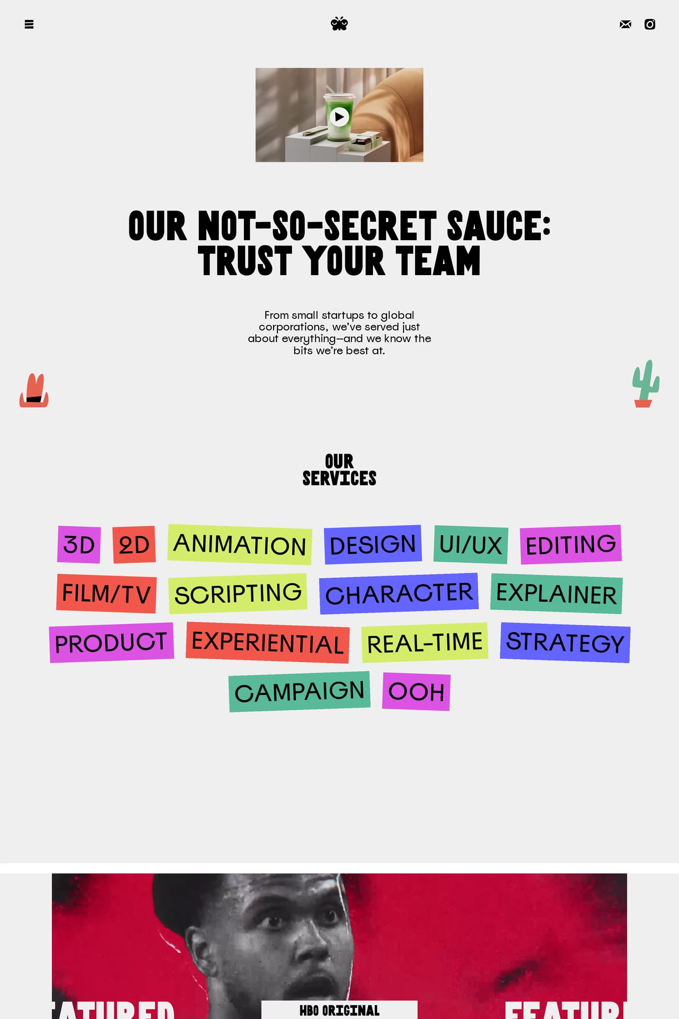 Good Secrets — screenshot of the about page