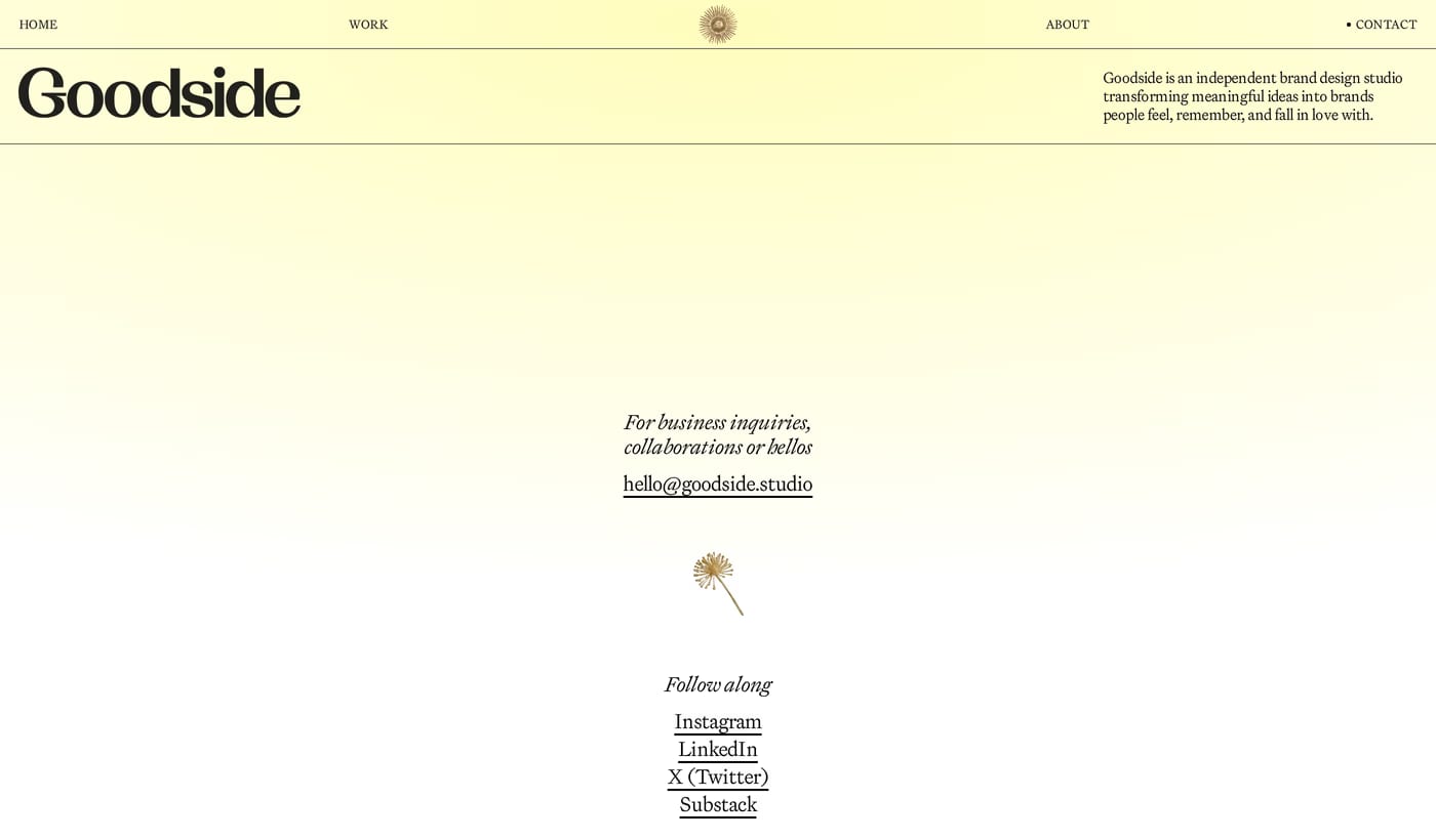 Goodside contact page