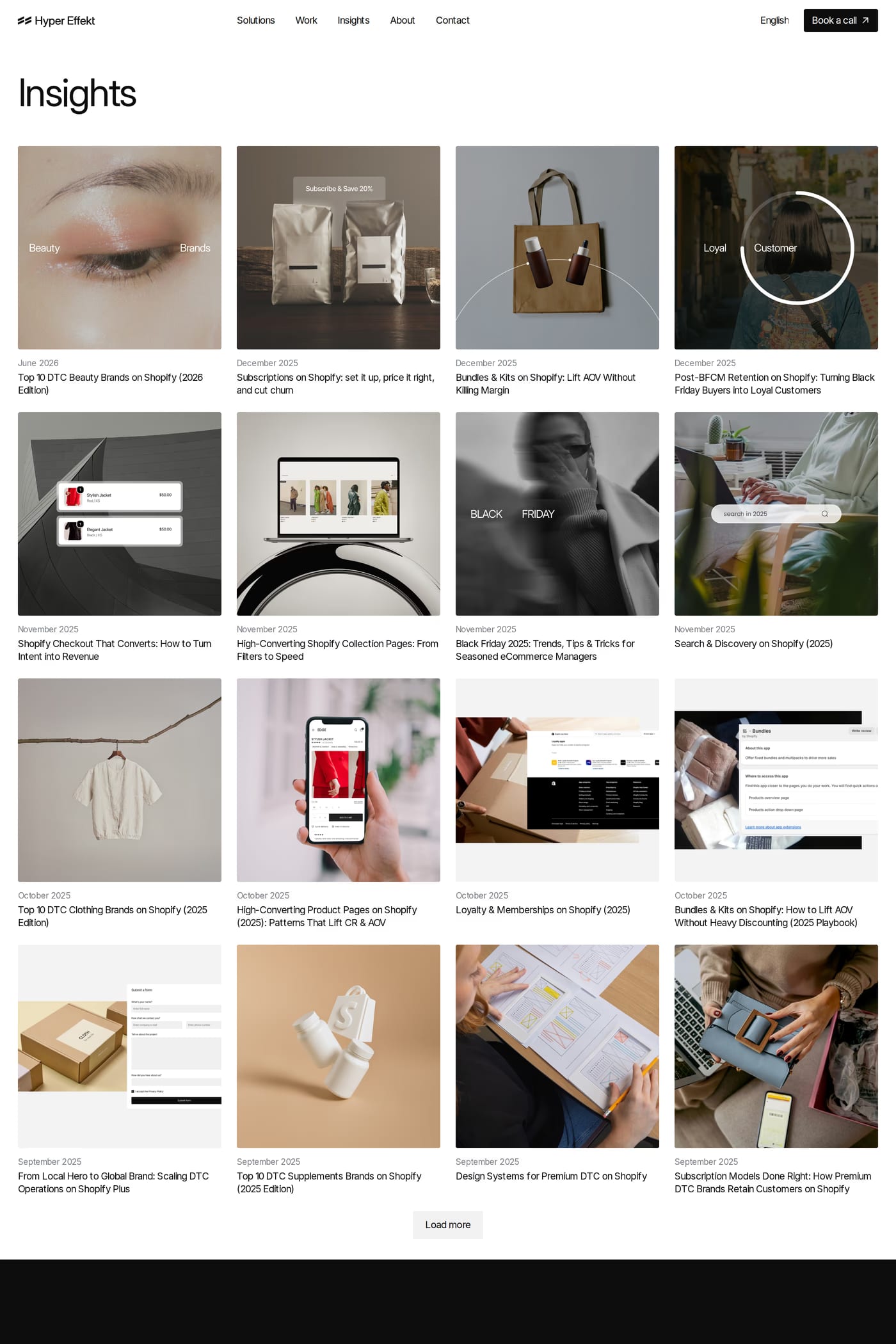 Hyper Effekt blog page