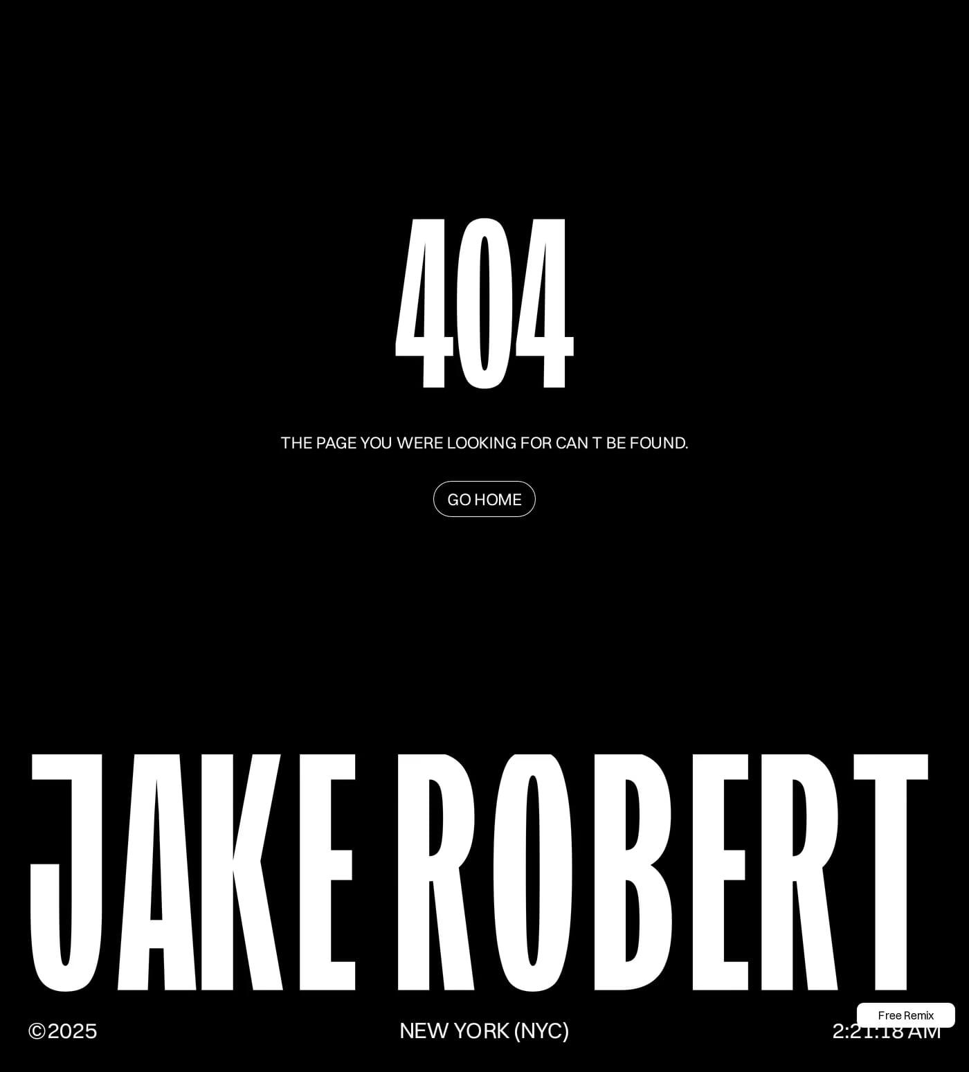 Jake® 404 page