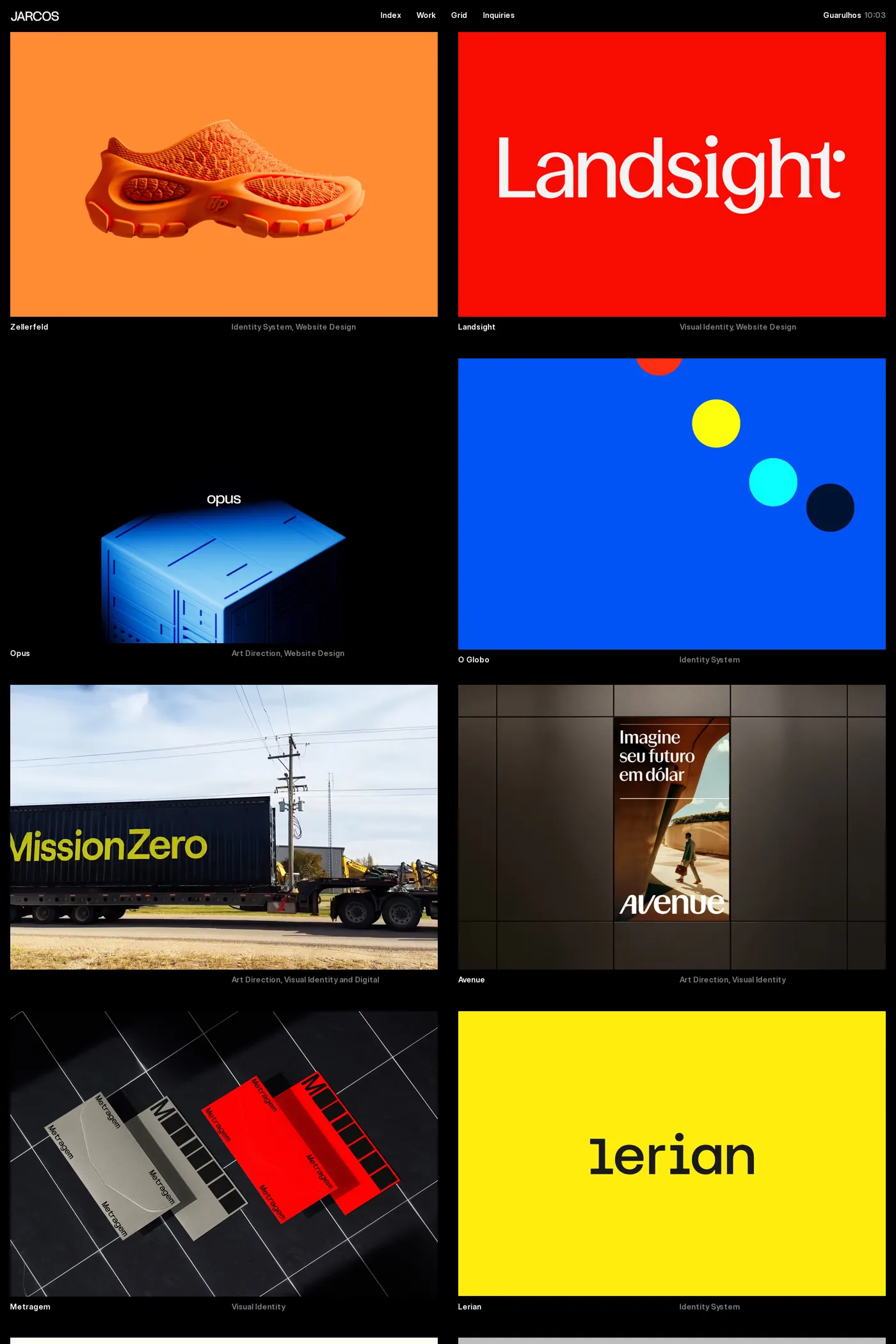 JARCOS — screenshot of the work page