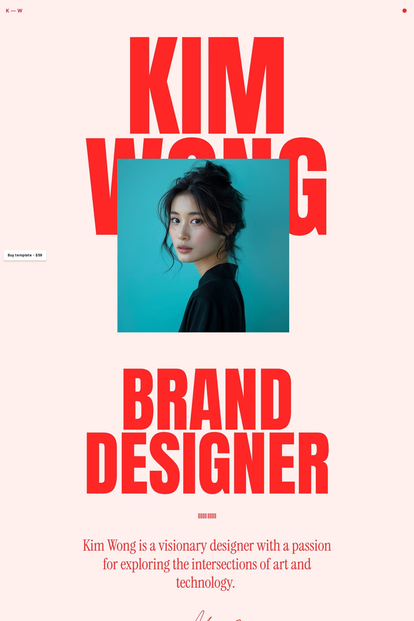 Kim about page