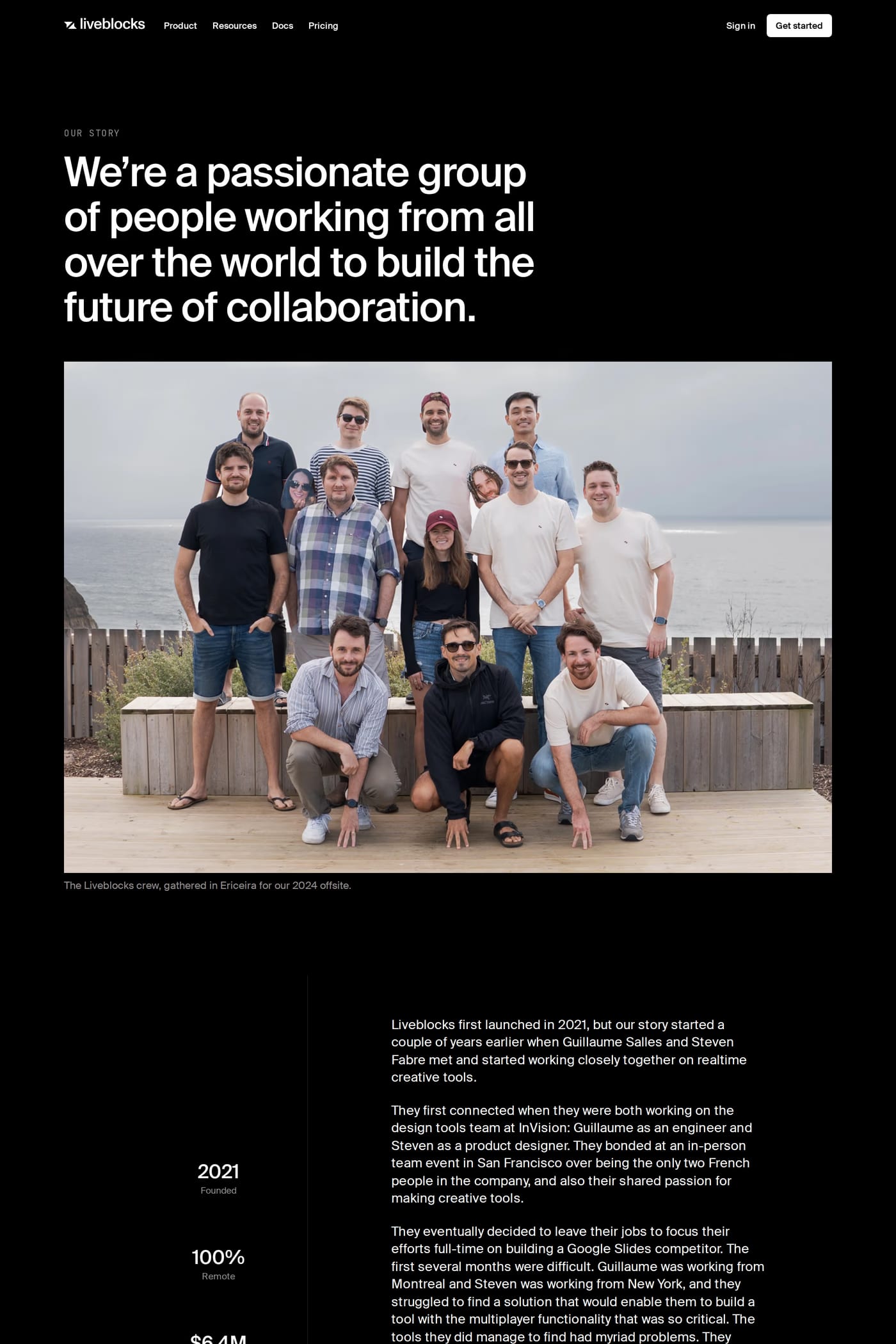 Liveblocks — screenshot of the careers page