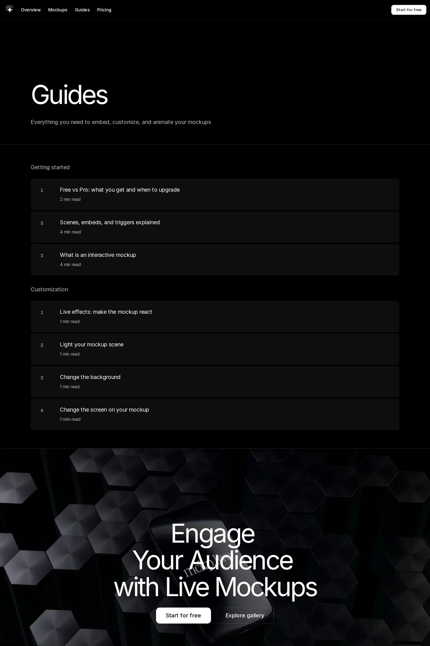MCKP — screenshot of the docs page