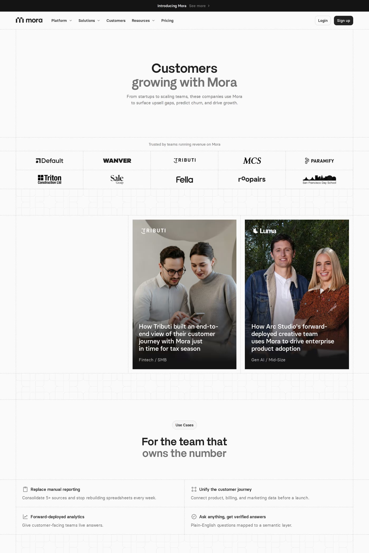 Mora case studies page