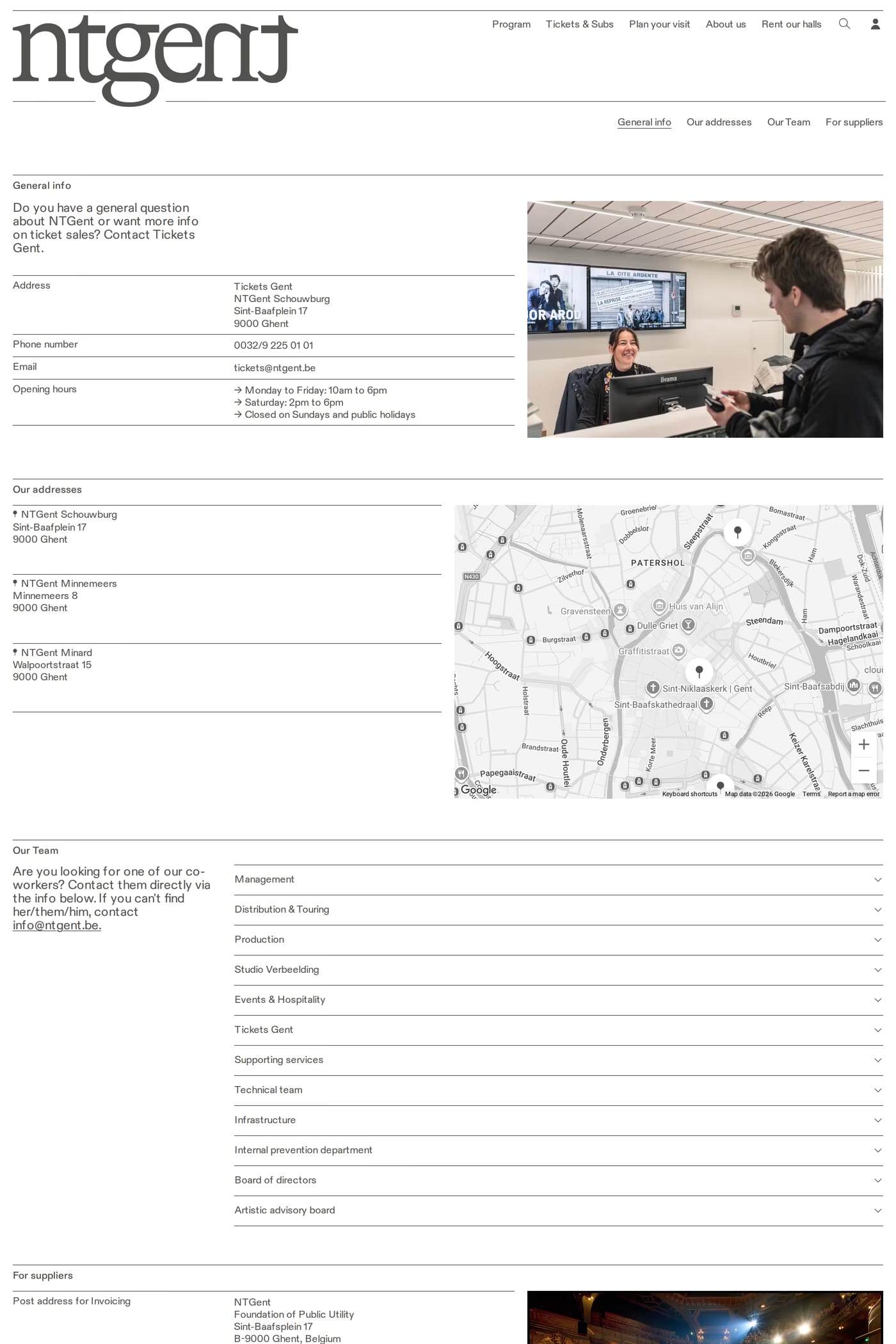 NTGent contact page
