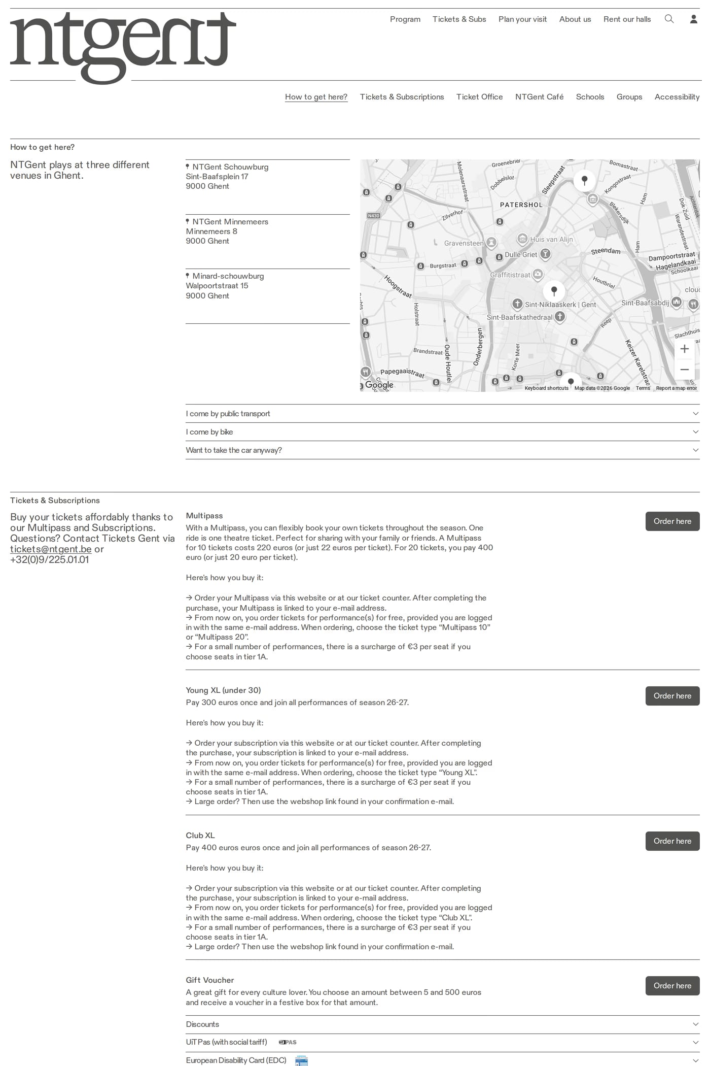 NTGent pricing page