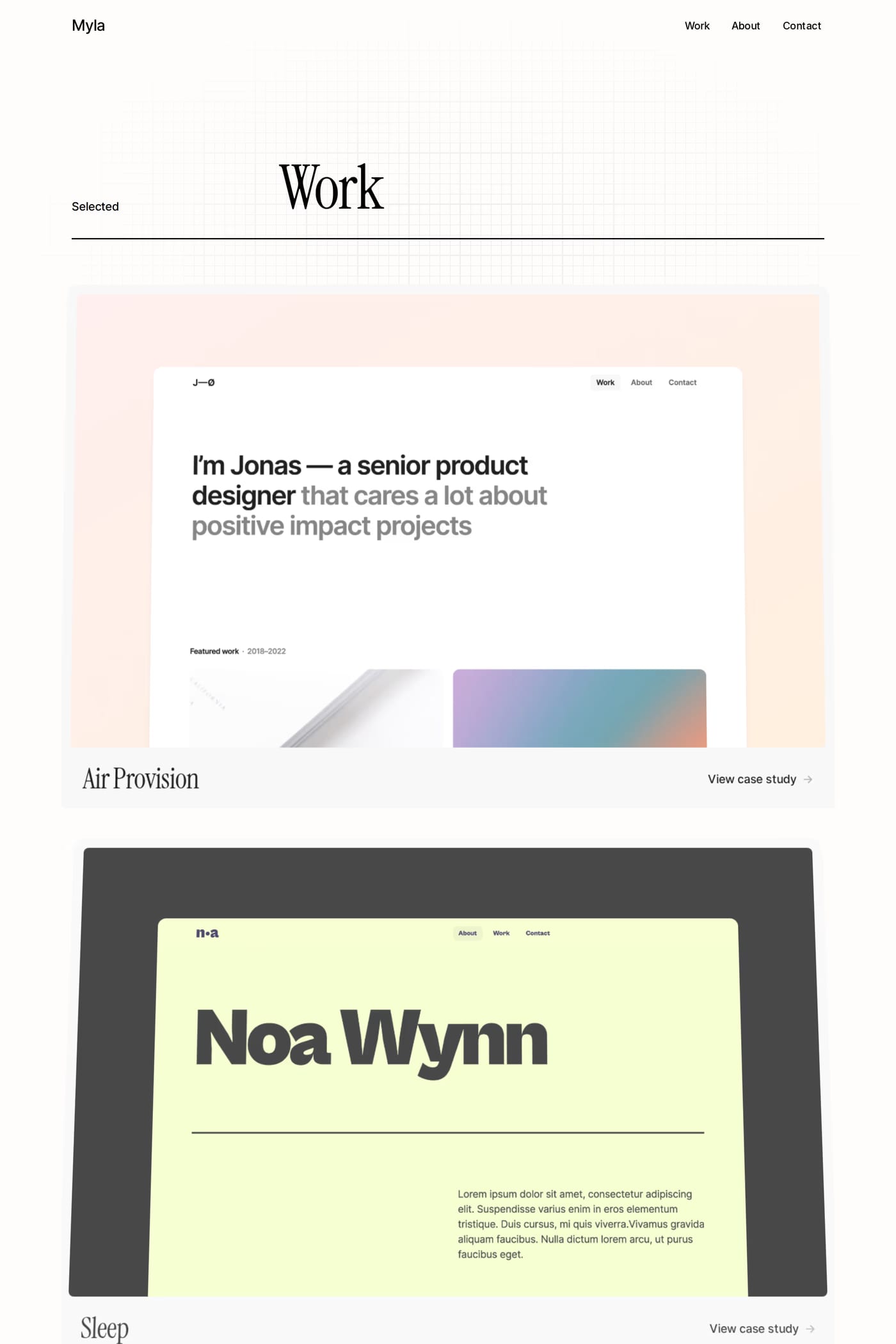 Offset work page