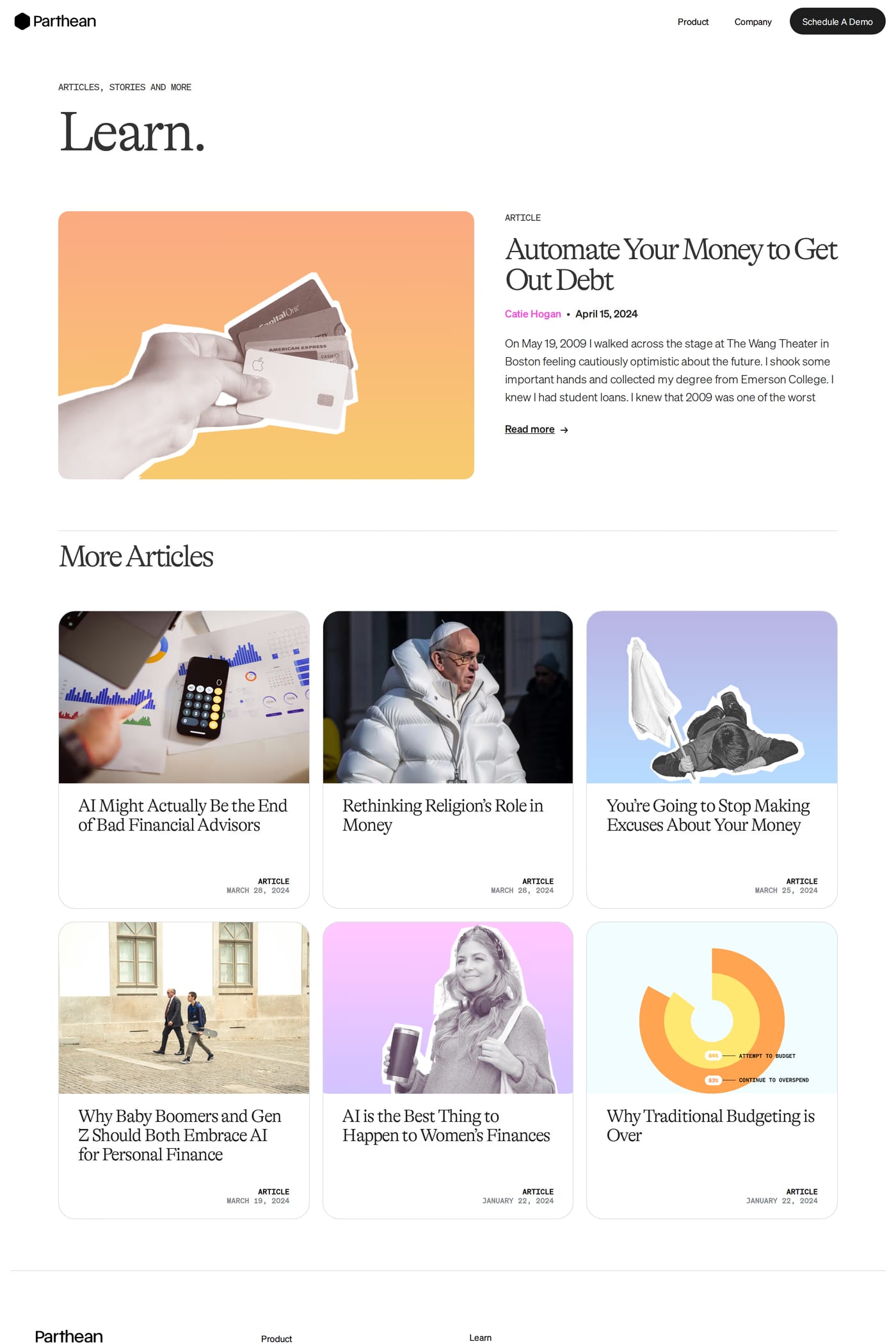 Parthean blog page