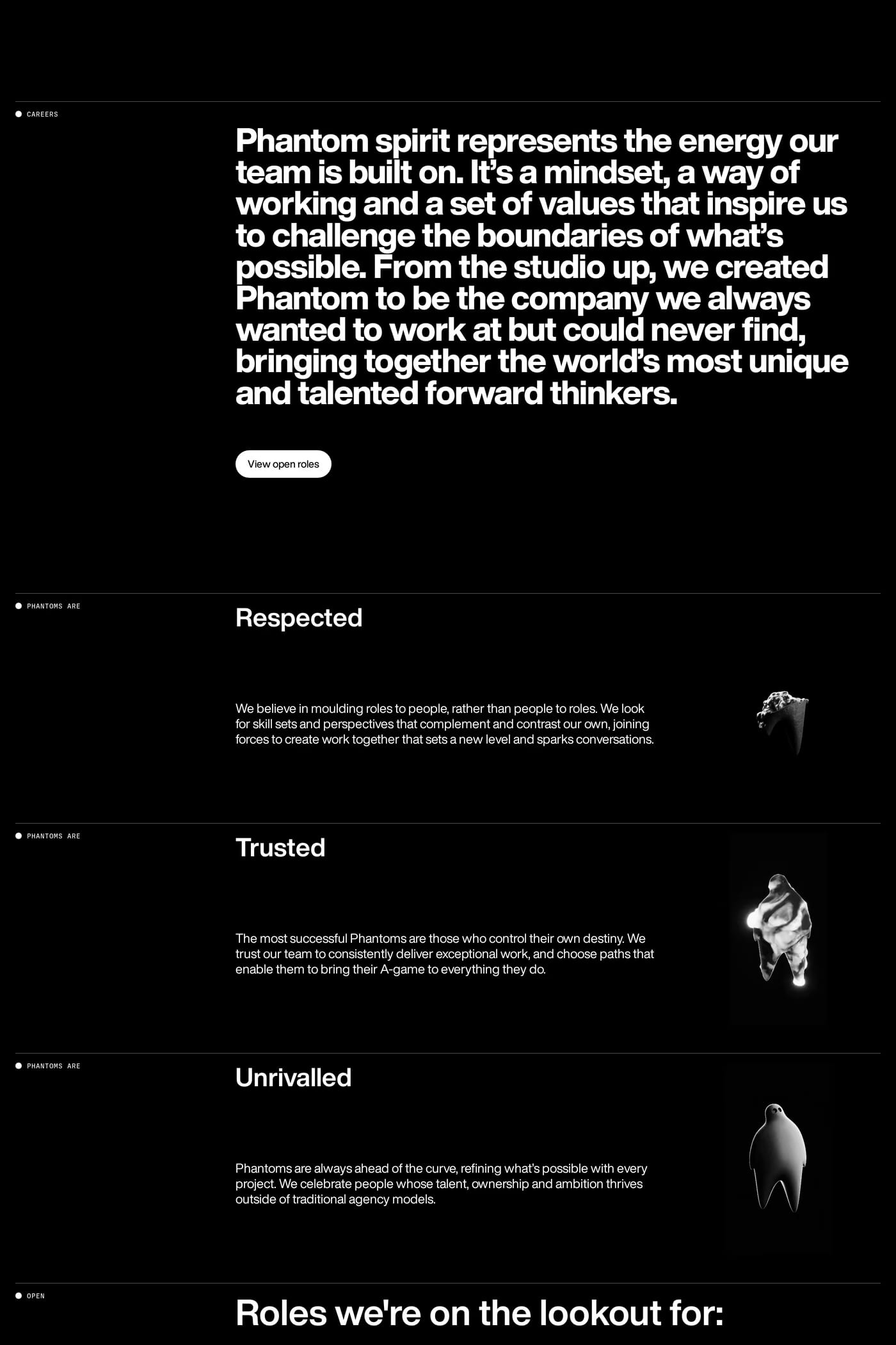 Phantom Studios careers page