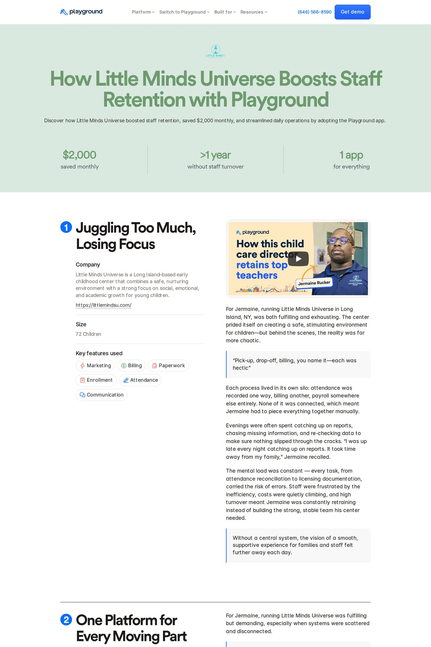 Playground case studies page