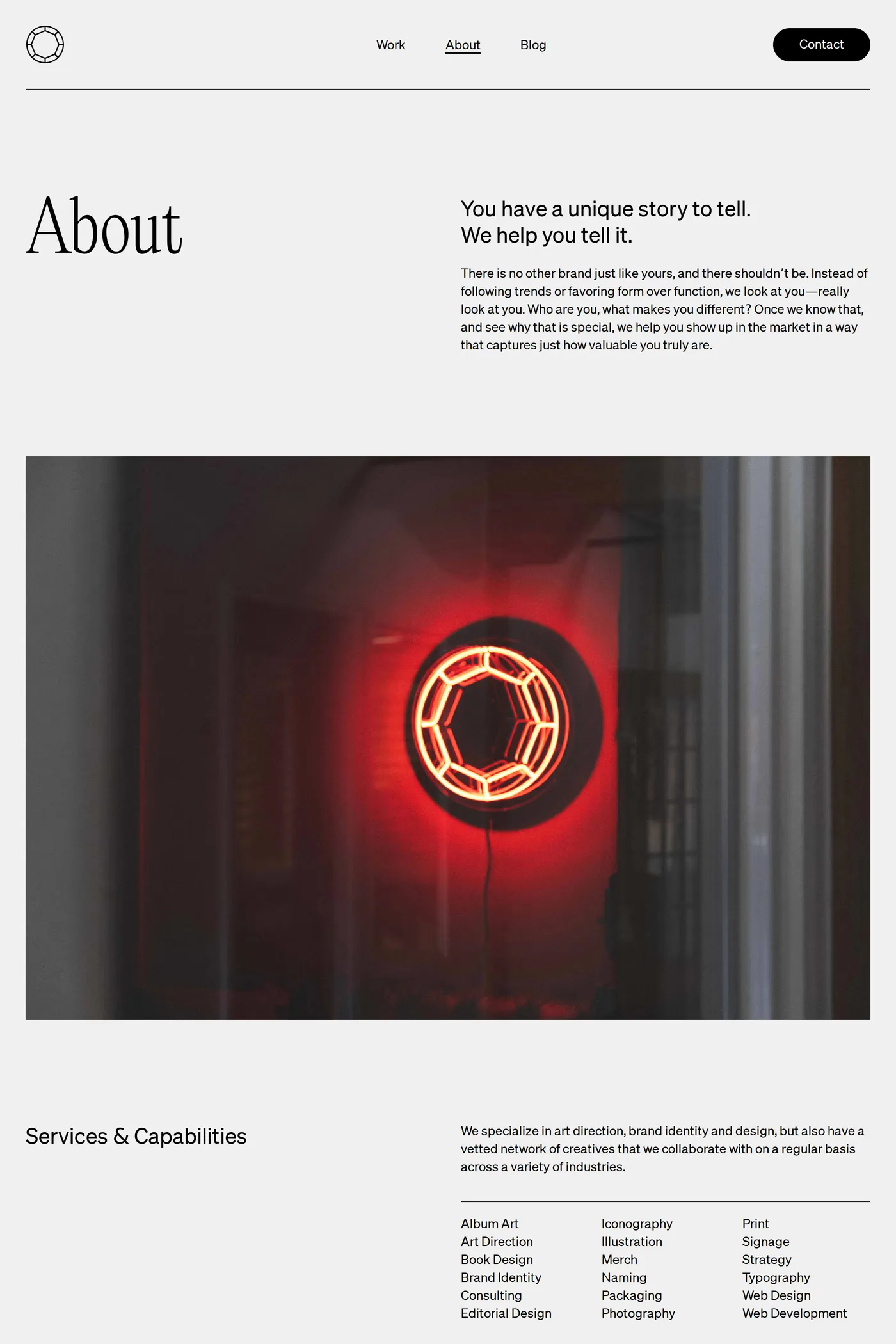 Precious — screenshot of the about page