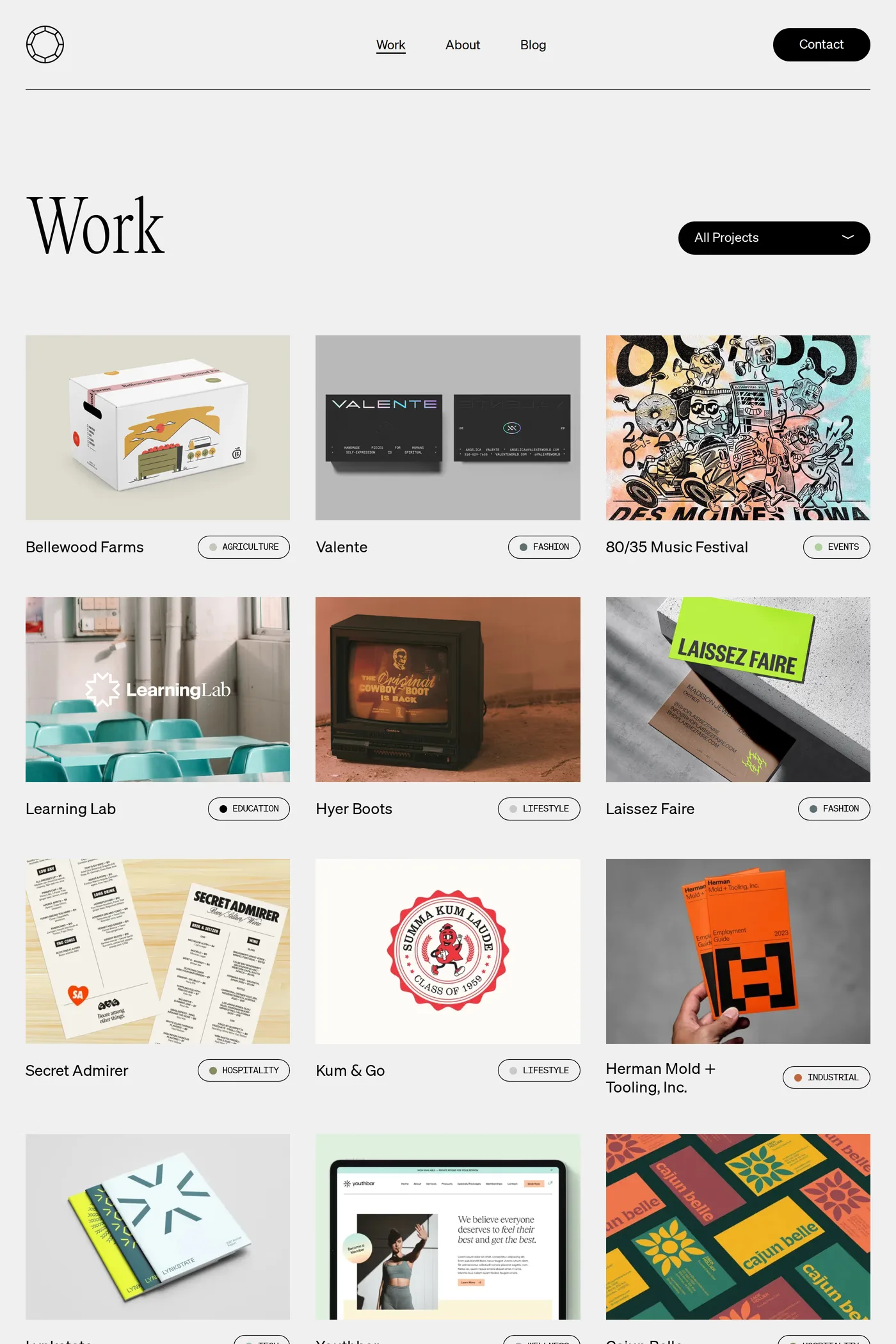 Precious — screenshot of the work page