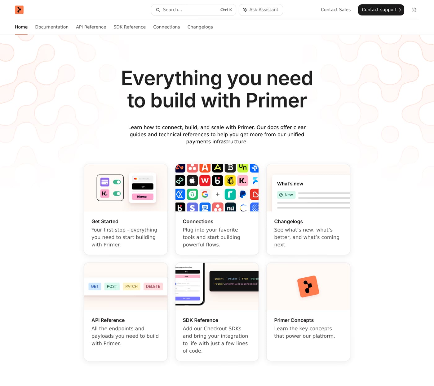 Primer — screenshot of the docs page