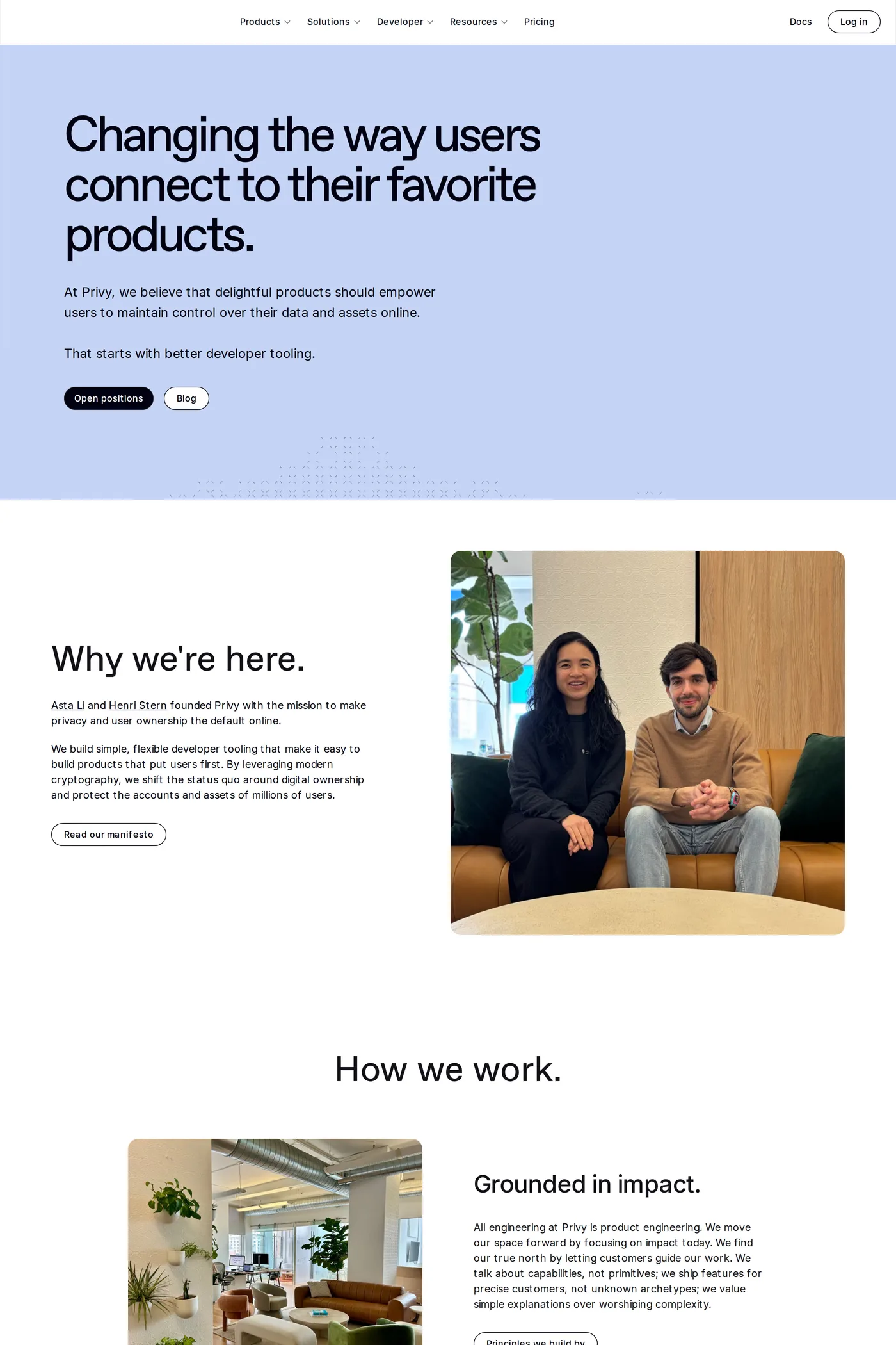 Privy — screenshot of the about page
