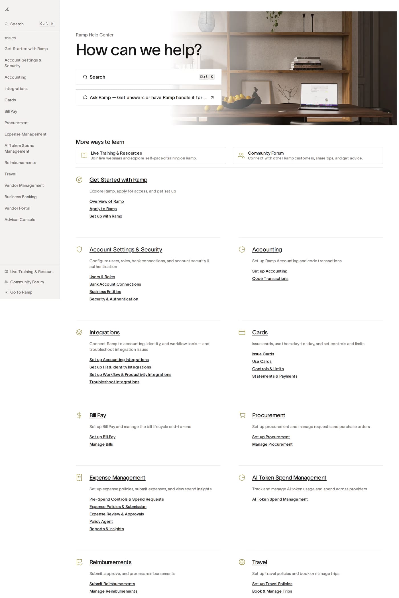 Ramp — screenshot of the docs page