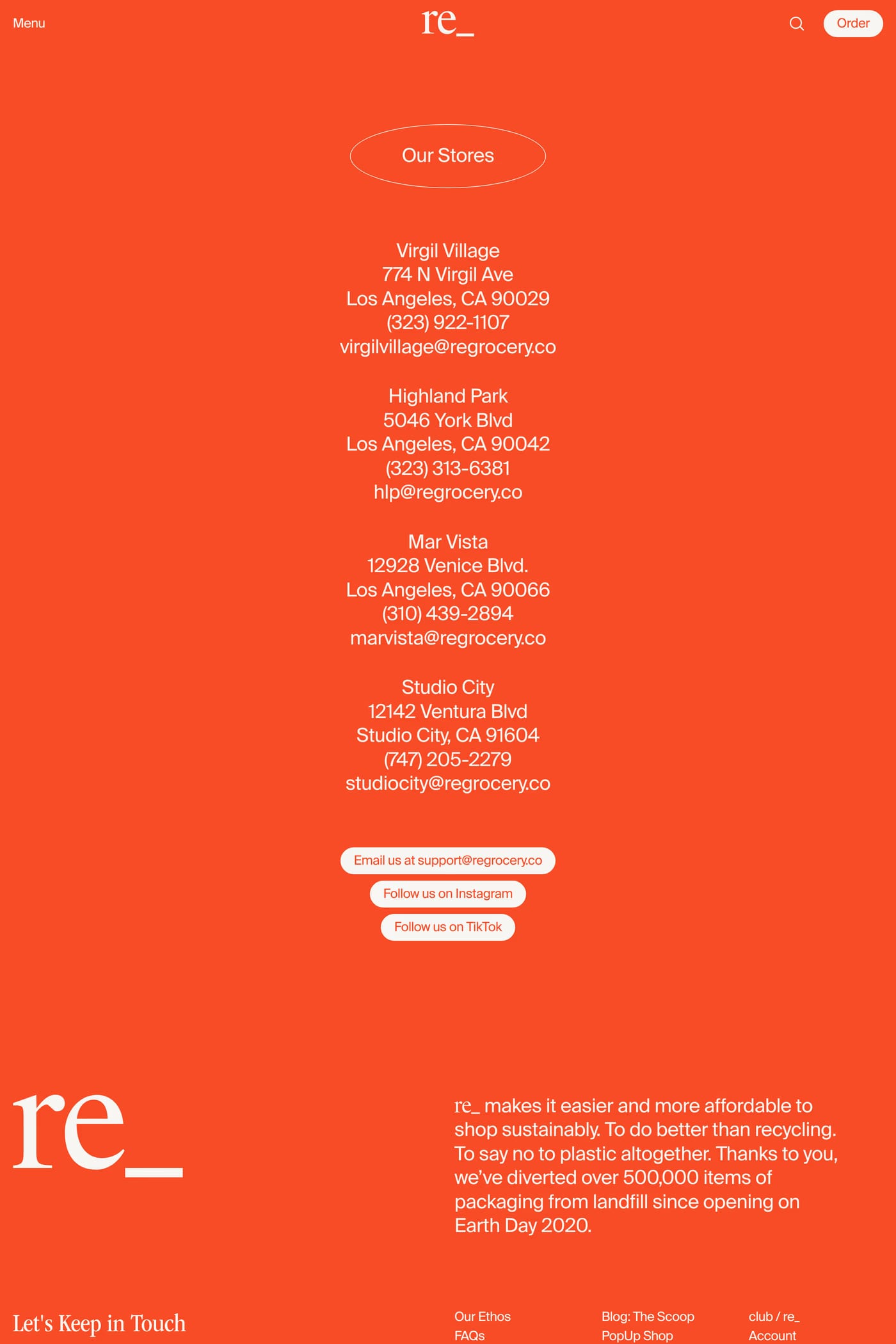 re_ — screenshot of the contact page