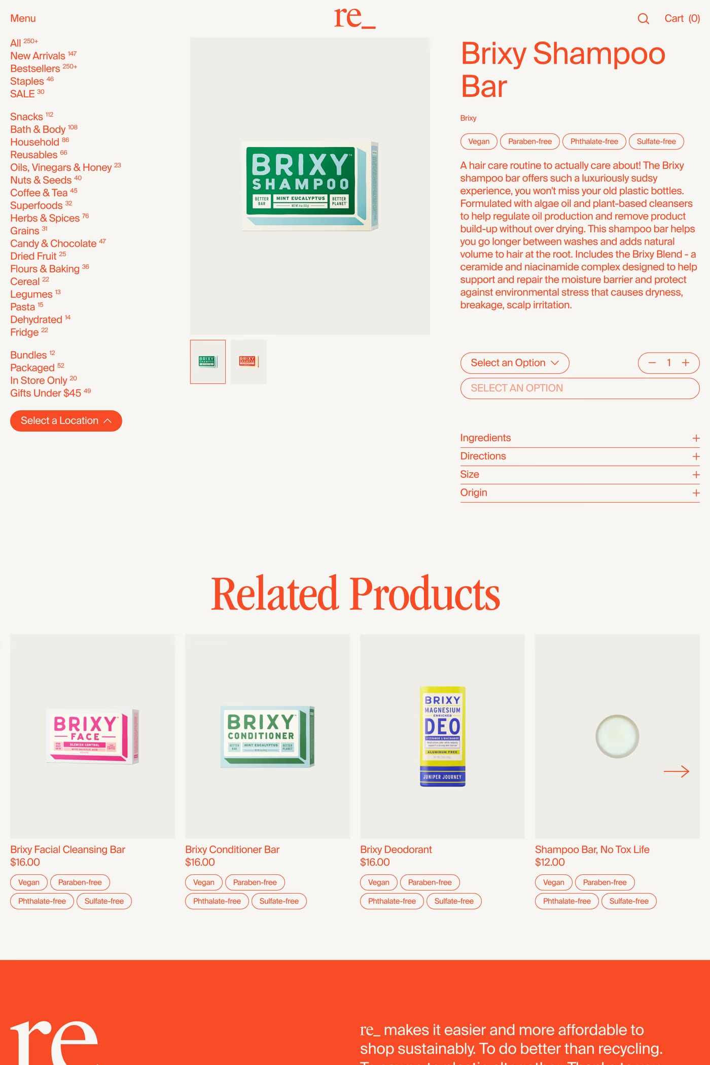 re_ — screenshot of the features page