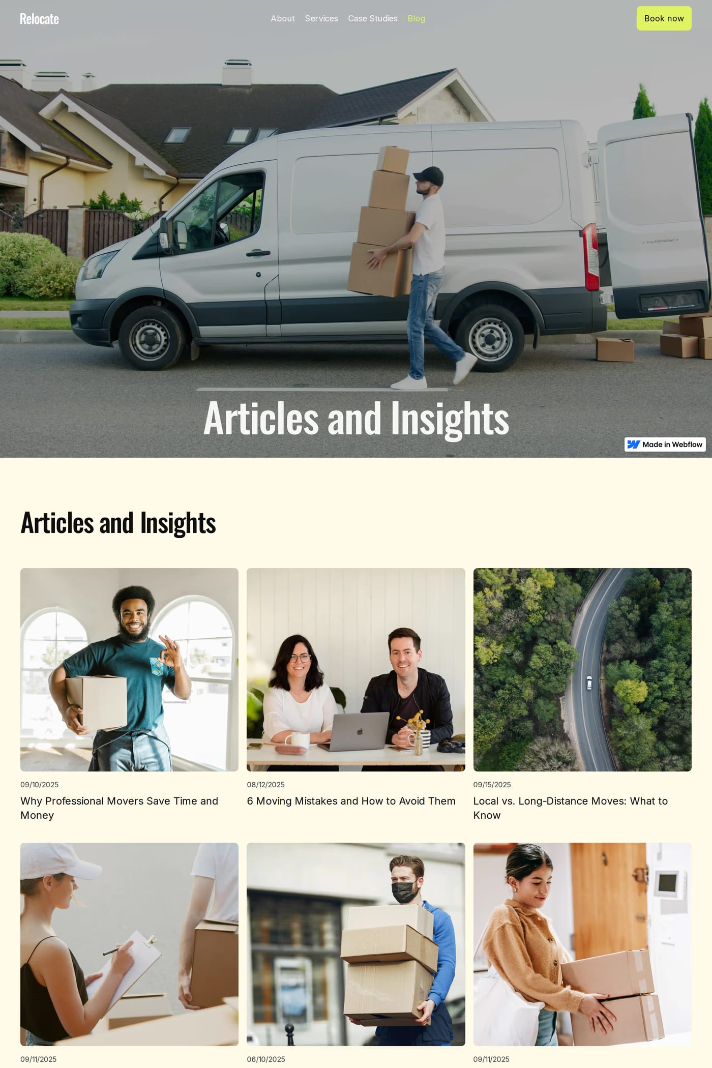 Relocate blog page