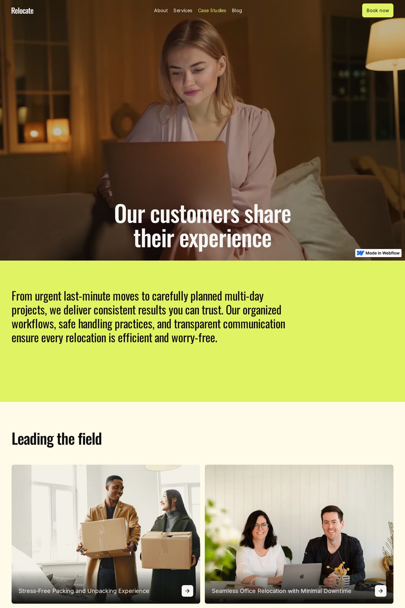 Relocate case studies page