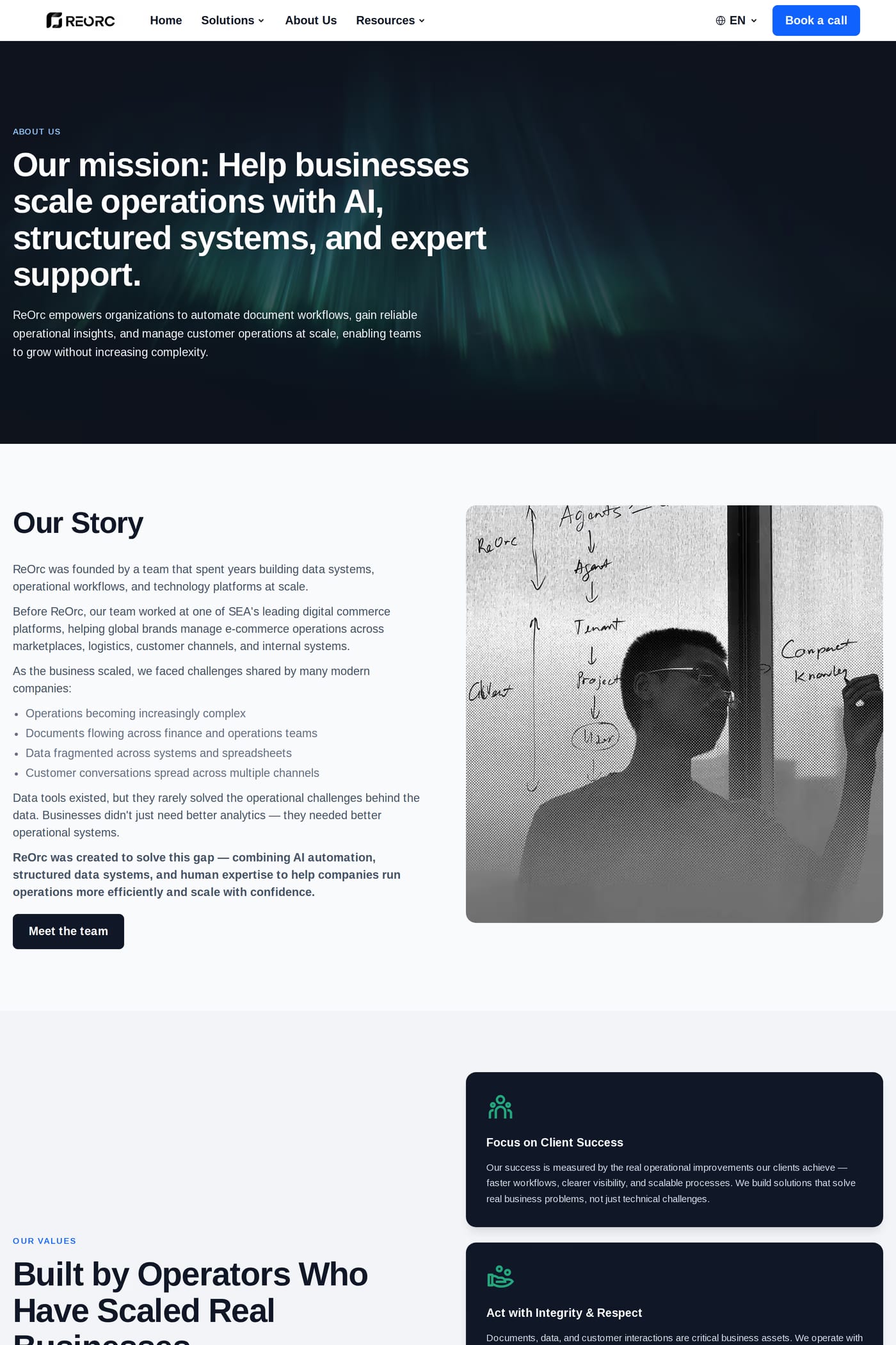 ReOrc — screenshot of the about page
