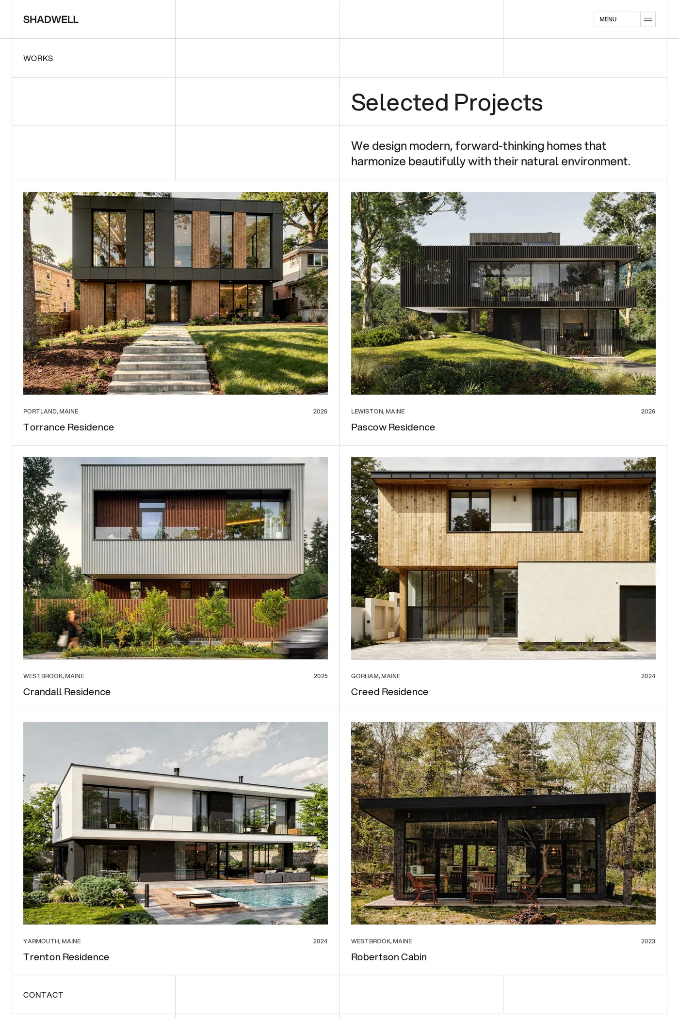 Shadwell — screenshot of the work page