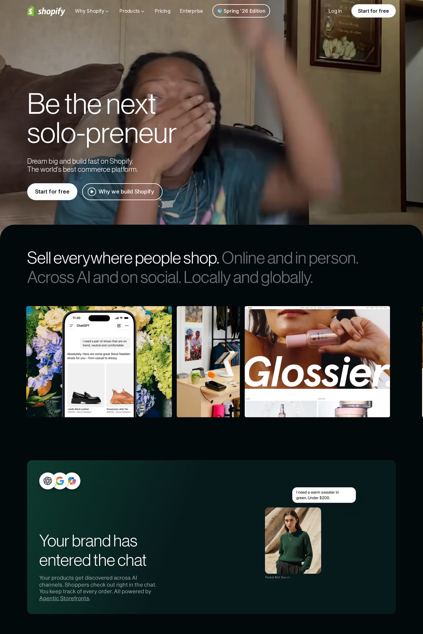 Shopify Editions work page