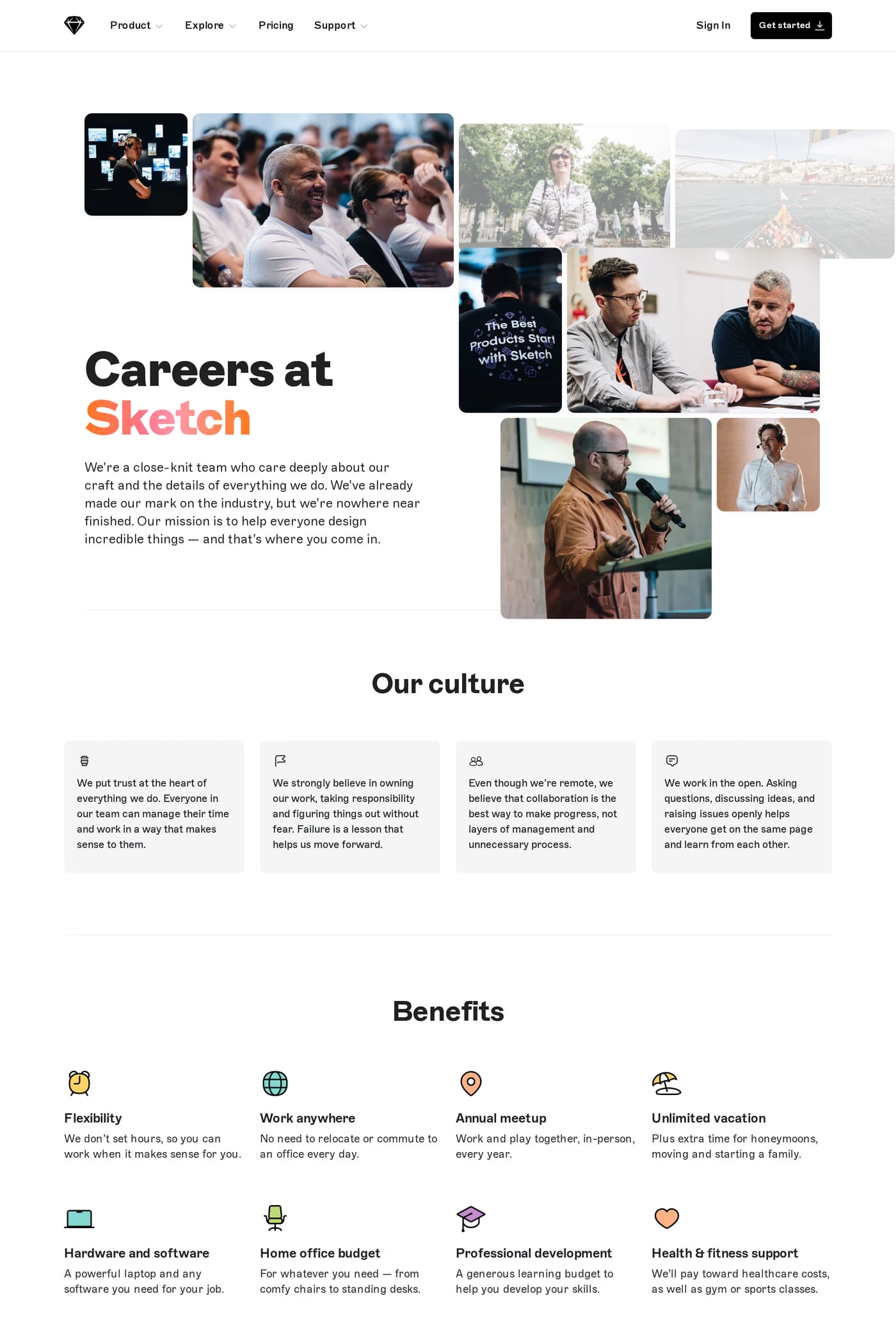 Sketch careers page