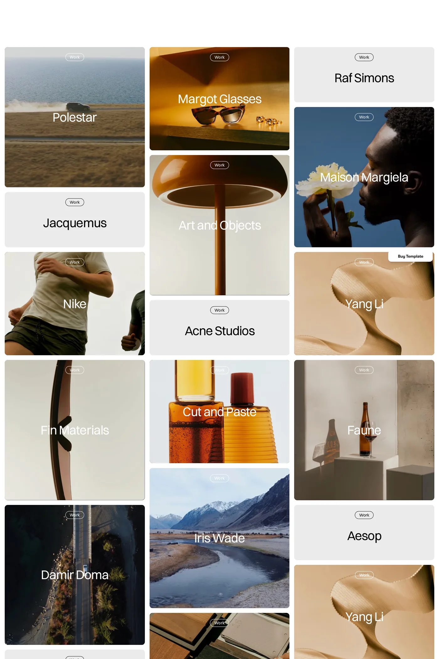 Studio B — screenshot of the work page