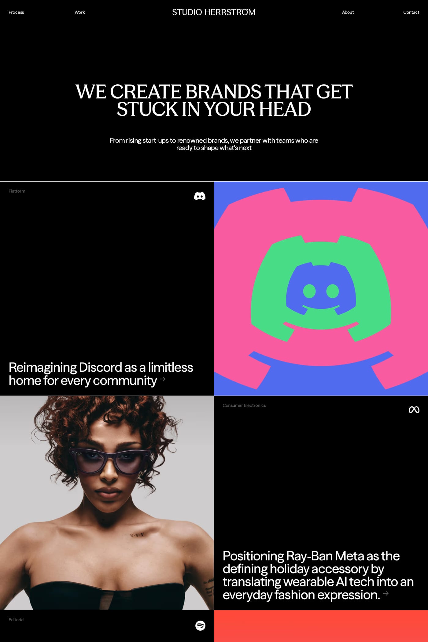 STUDIO HERRSTRÖM — screenshot of the work page