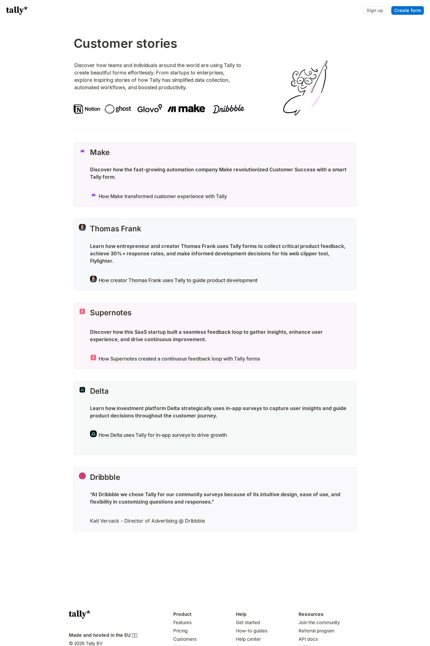 Tally case studies page
