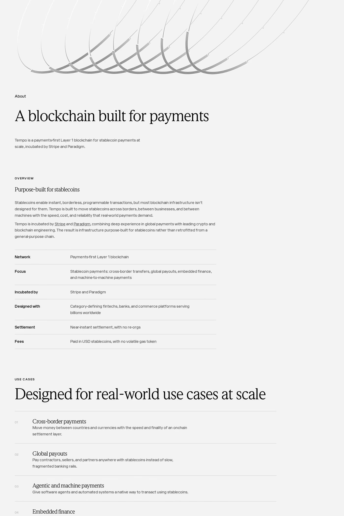 Tempo about page