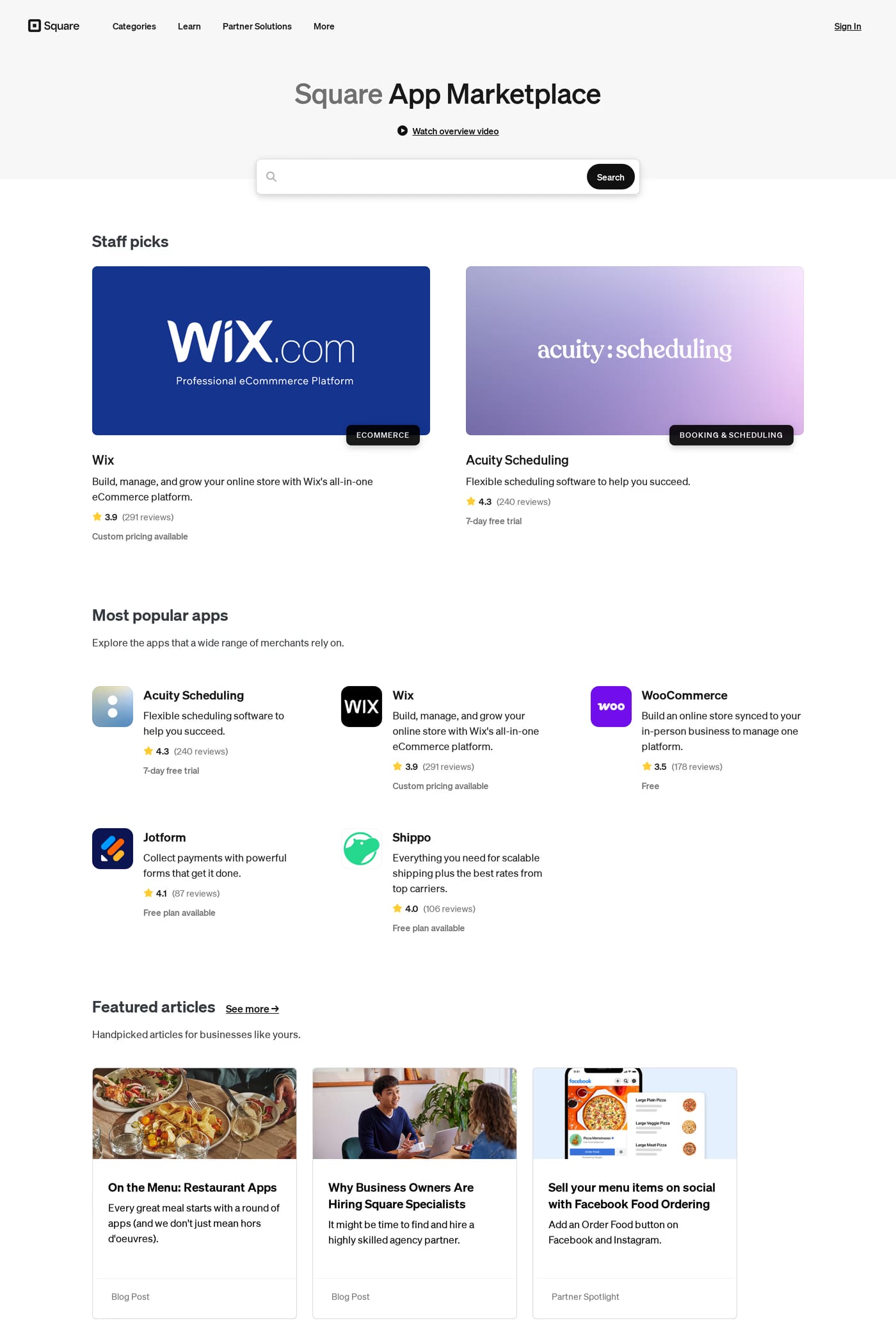 The Bottom Line — screenshot of the integrations page