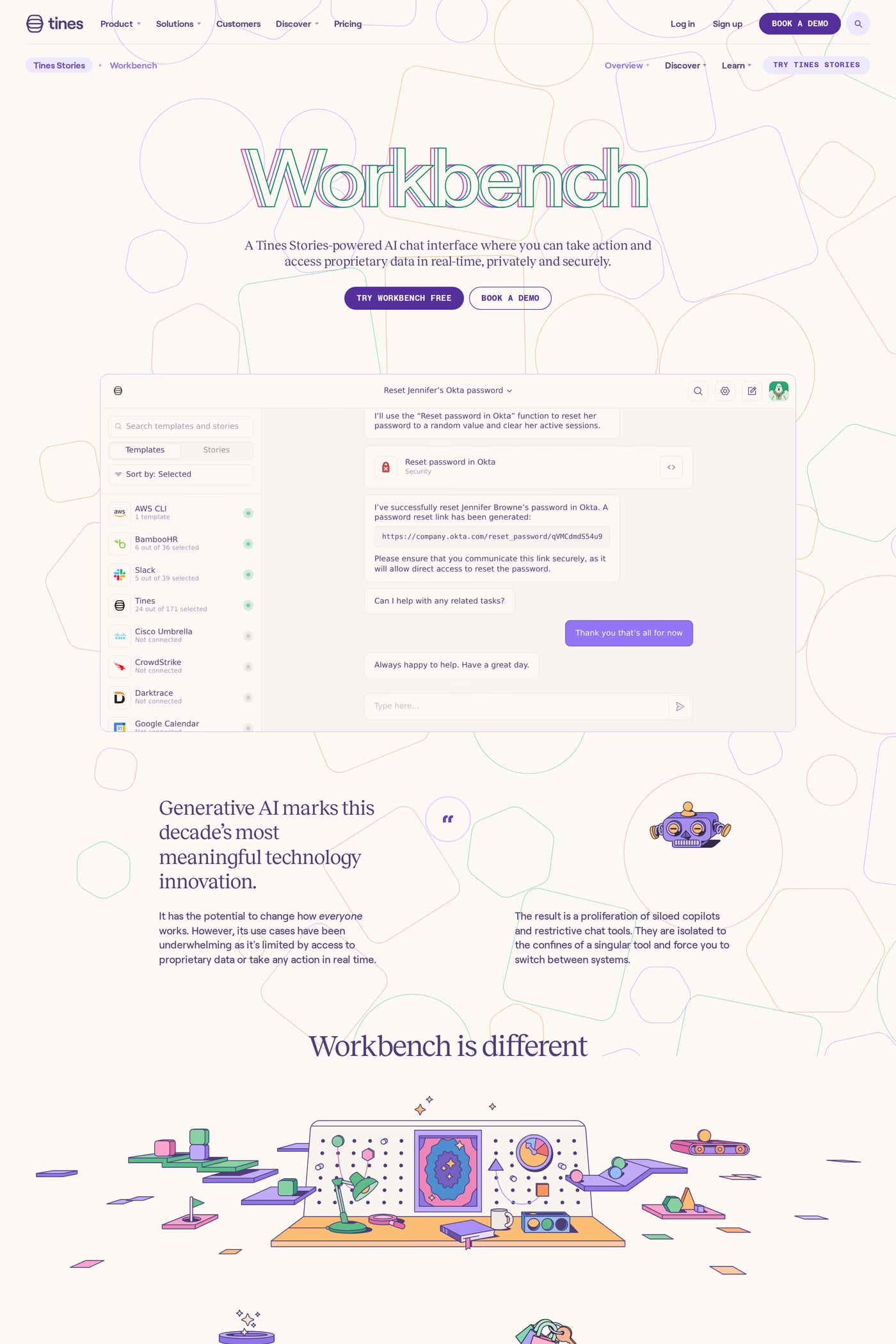 Tines work page