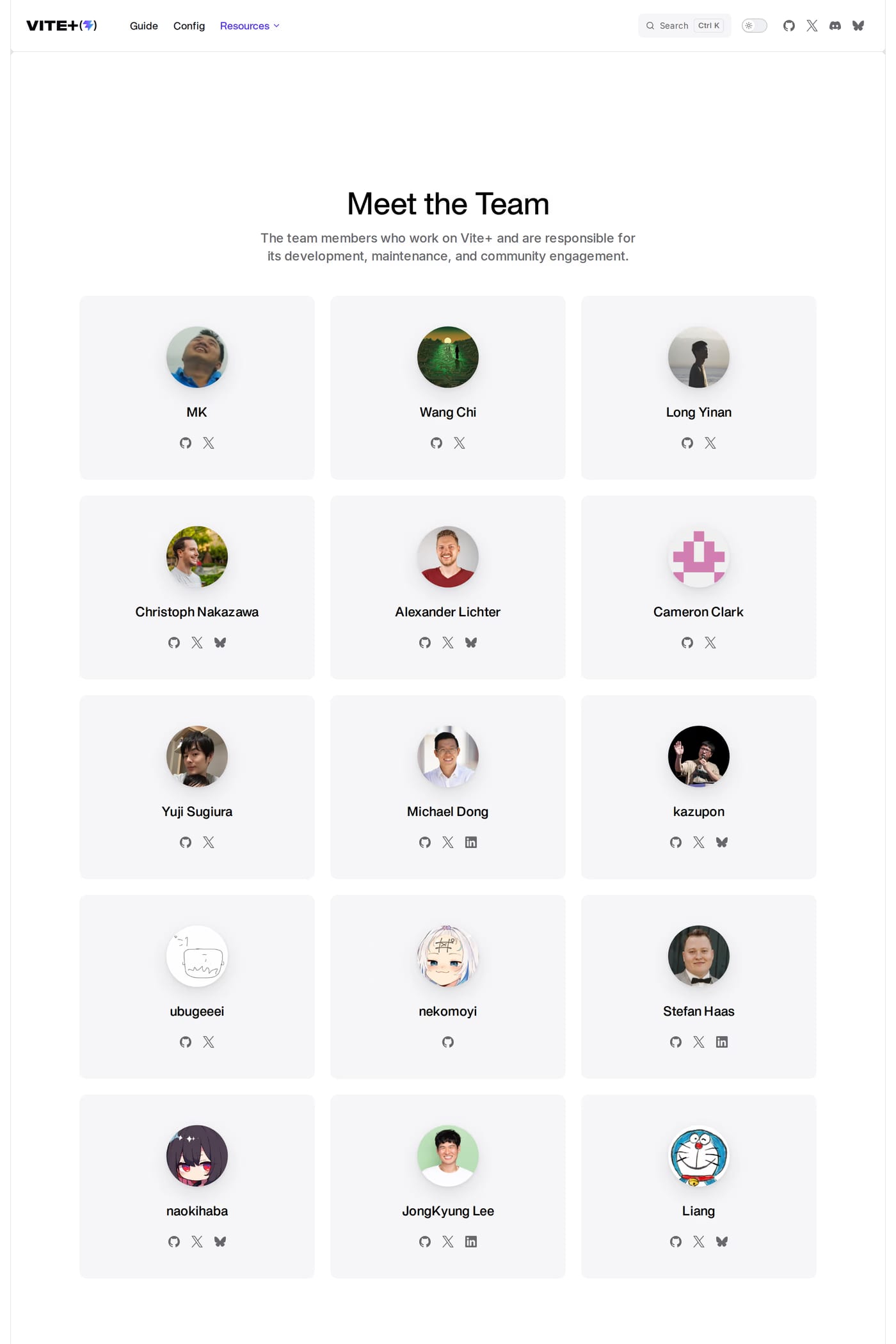 Vite+ about page