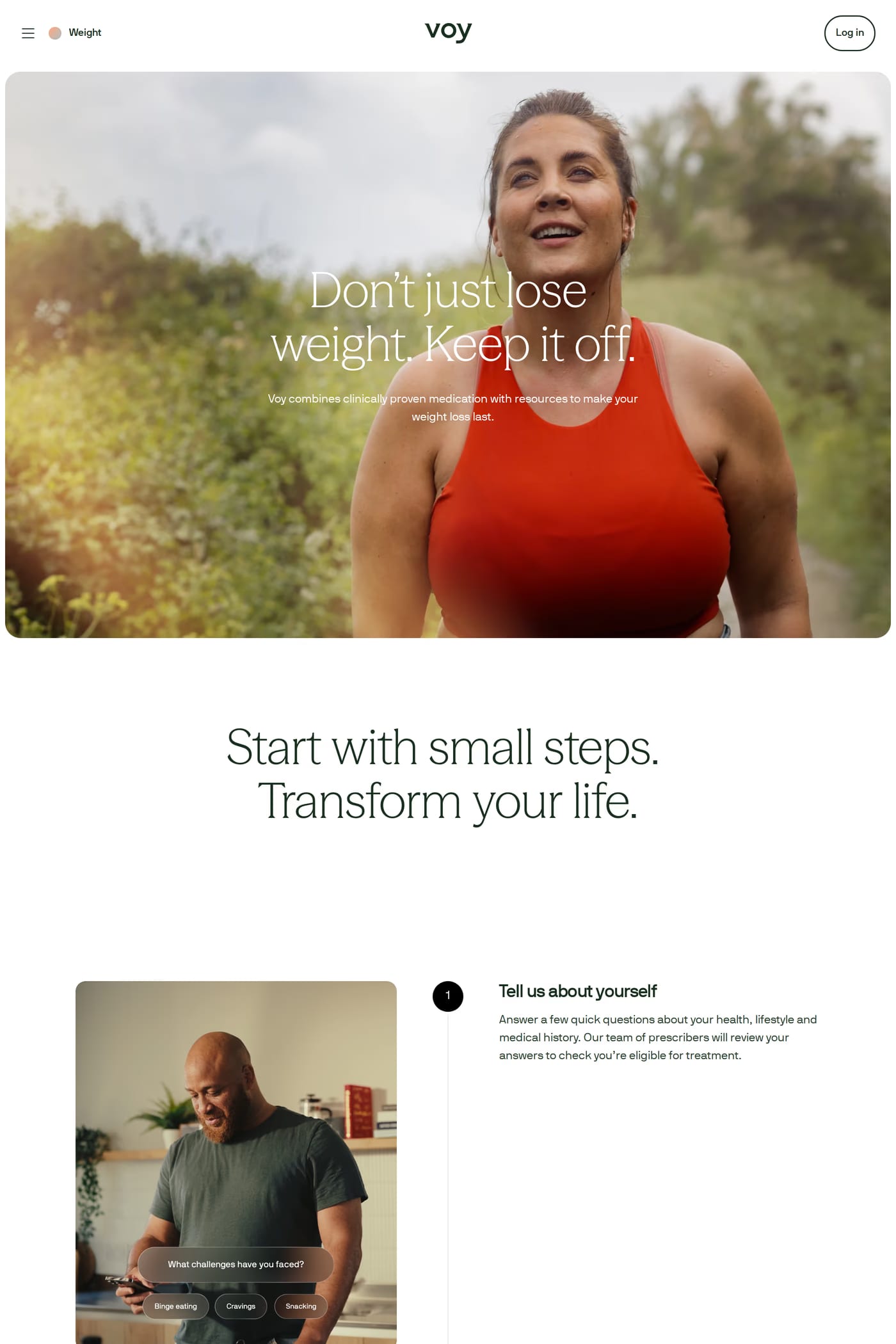 Voy features page