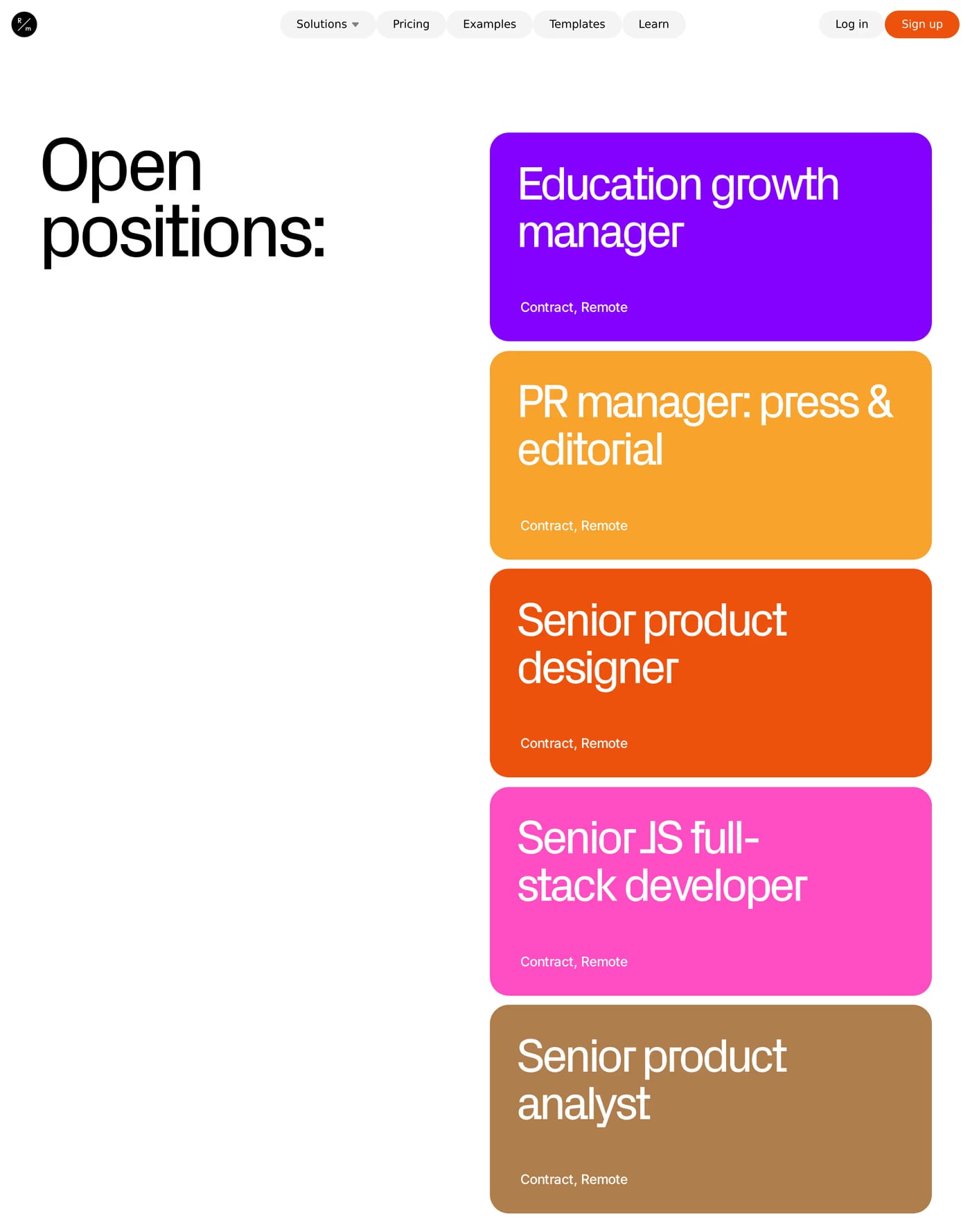 Websites of the Year careers page