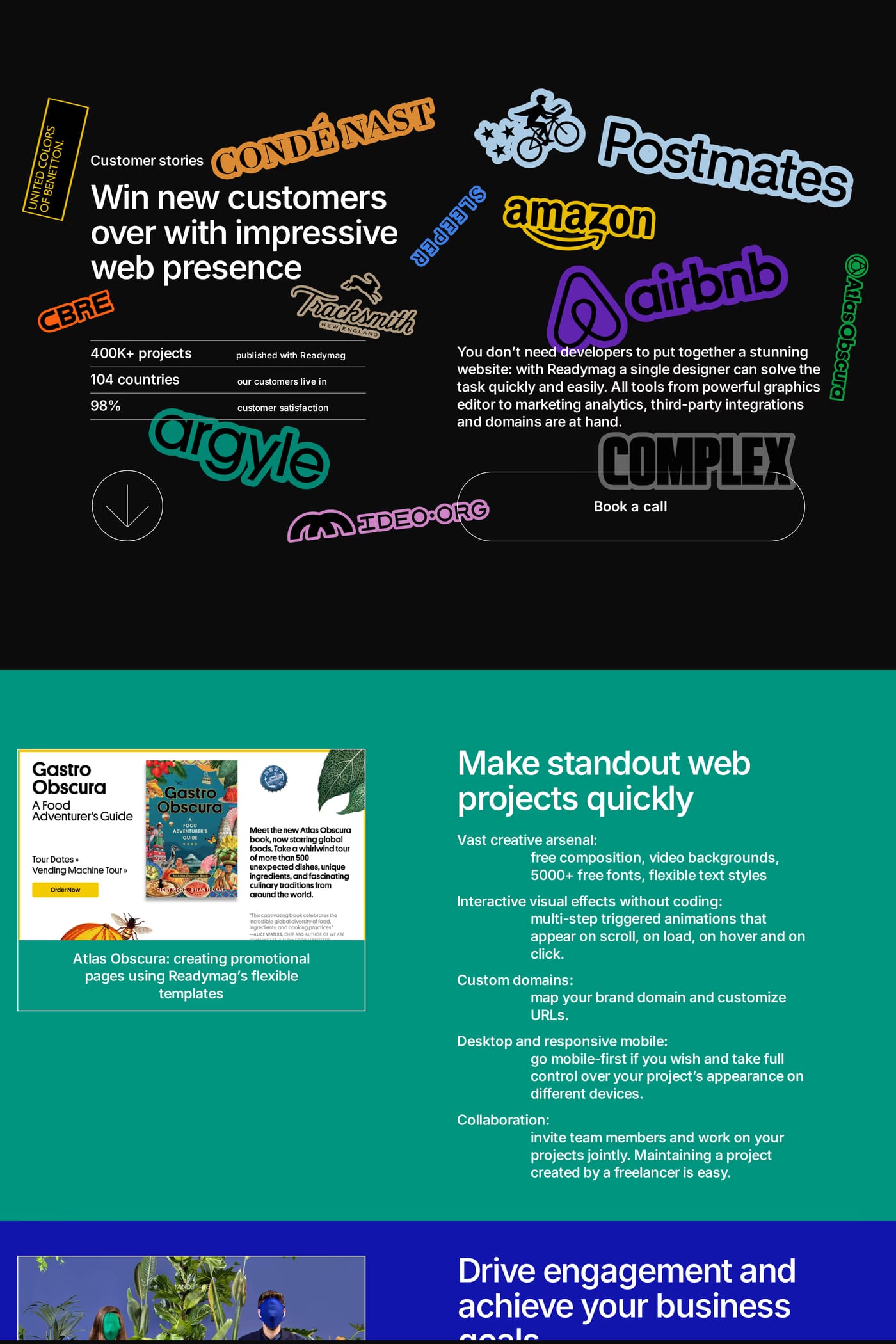 Websites of the Year case studies page