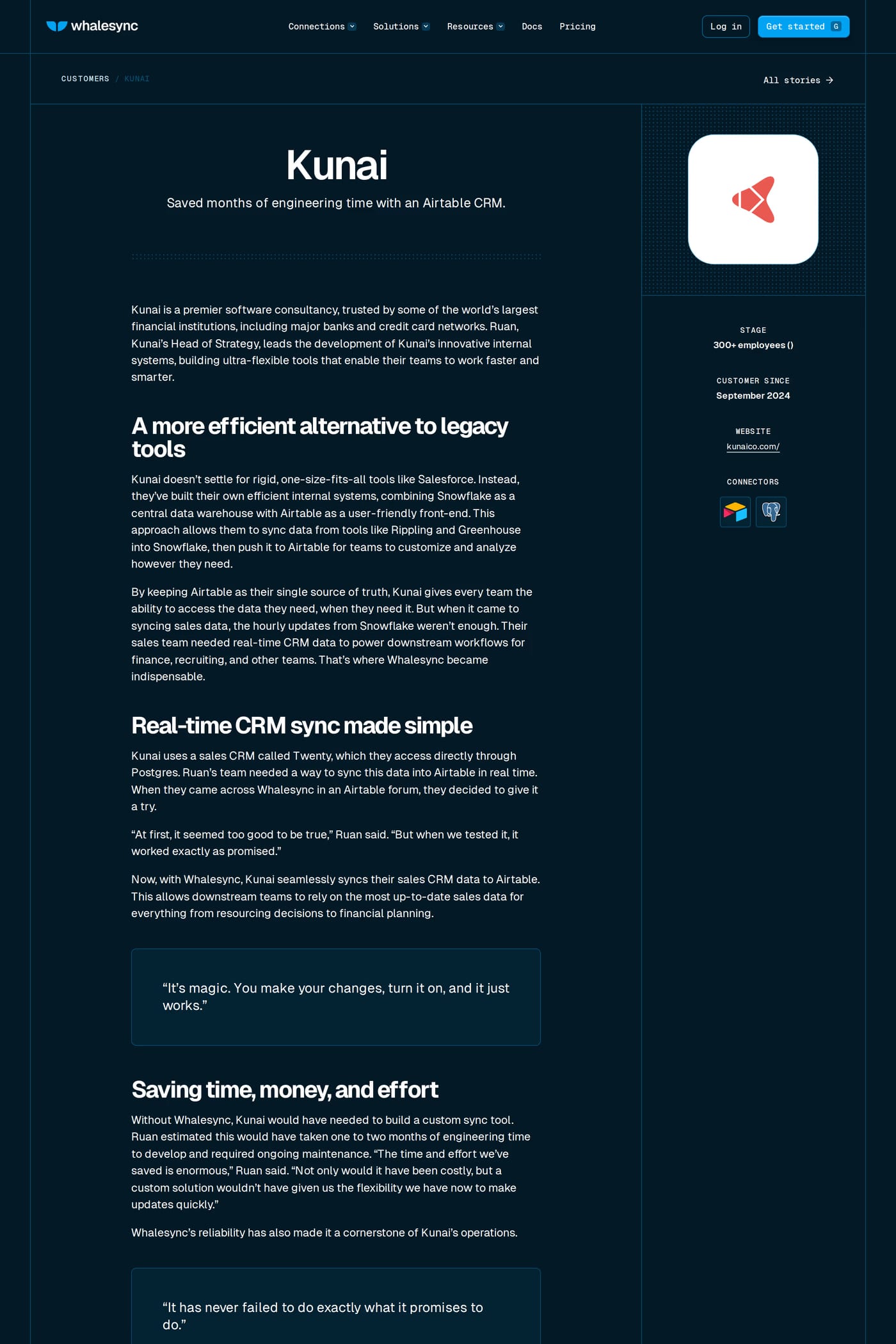 Whalesync case studies page