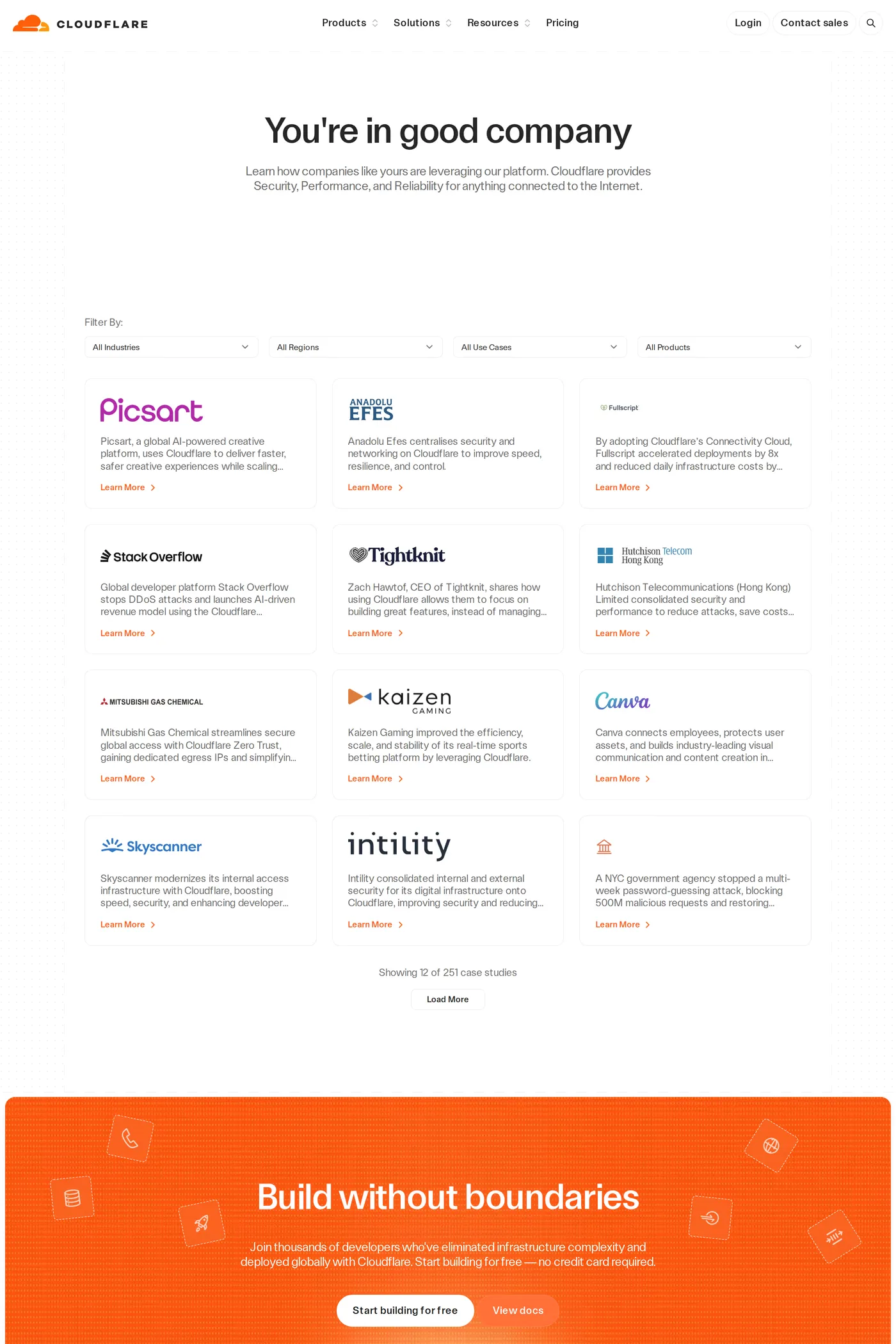Workers Platform — screenshot of the case studies page