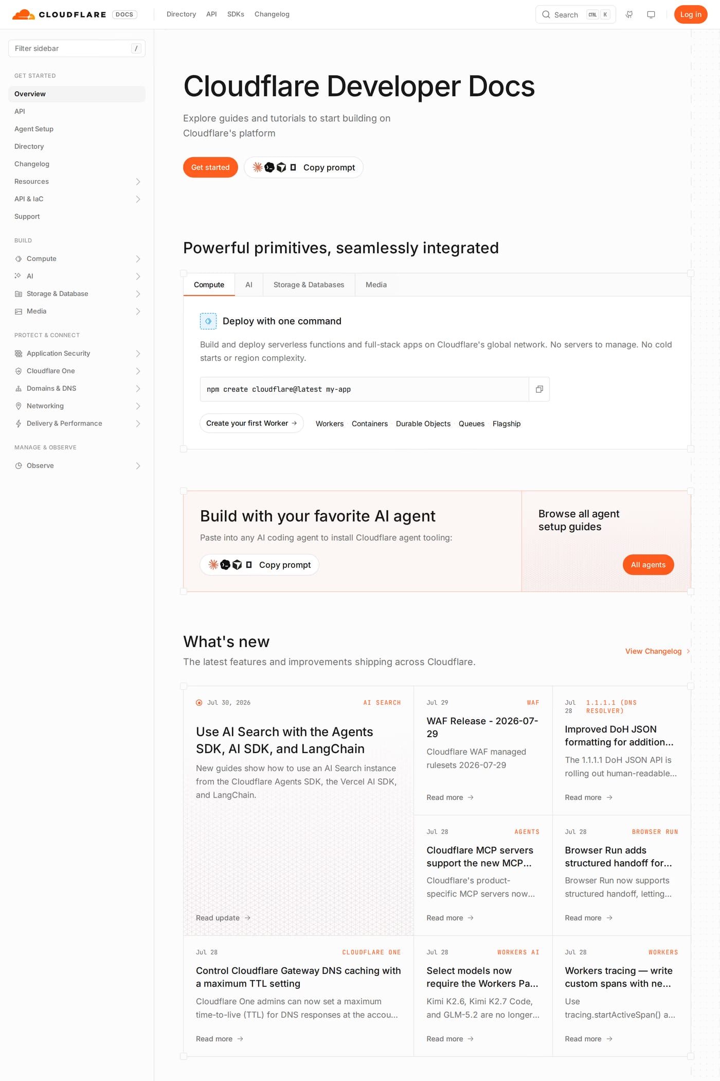 Workers Platform docs page