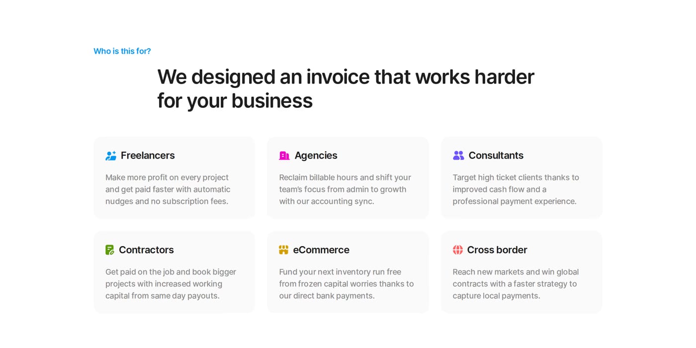 Acctual Features section