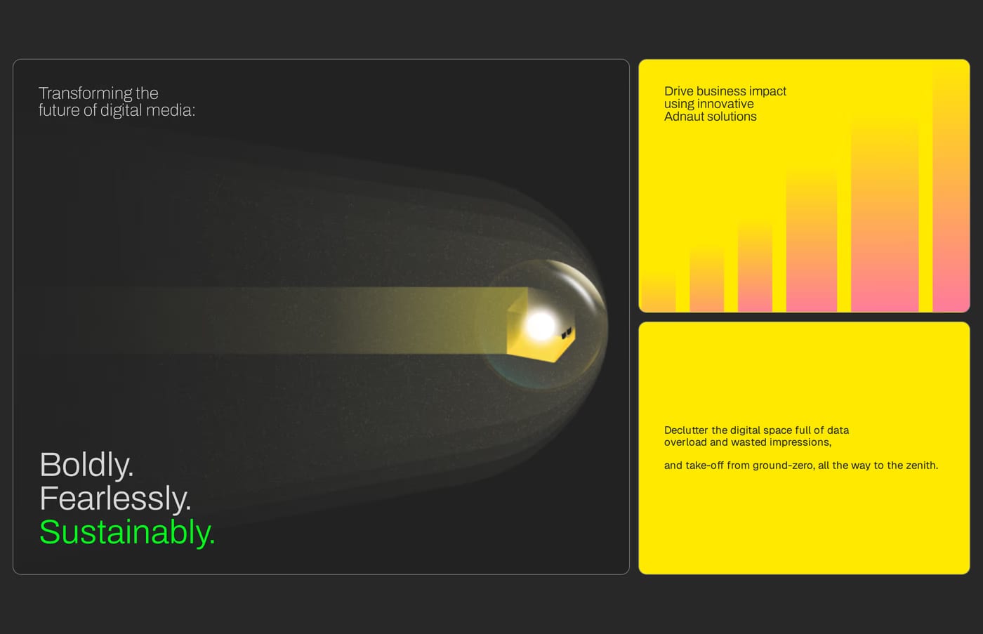 Adnaut — screenshot of the hero section