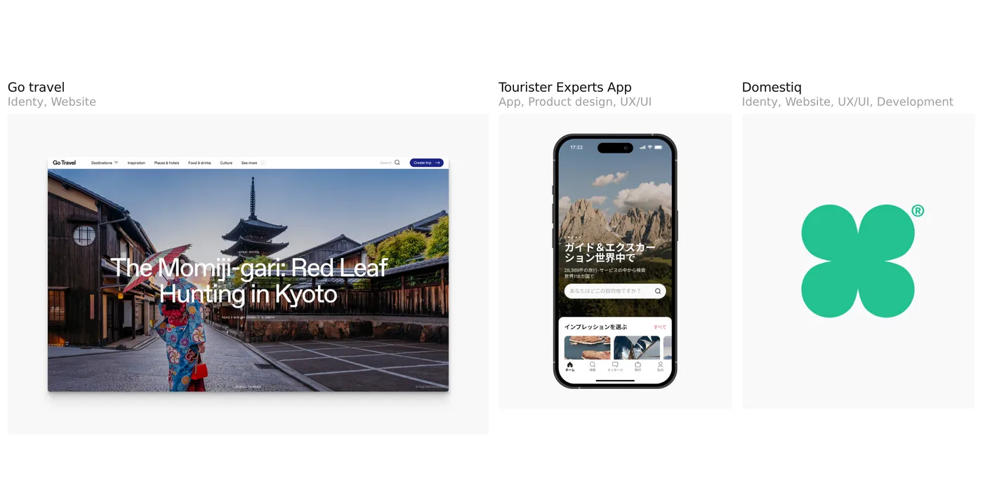 Anatoly Ivanov — screenshot of the portfolio section