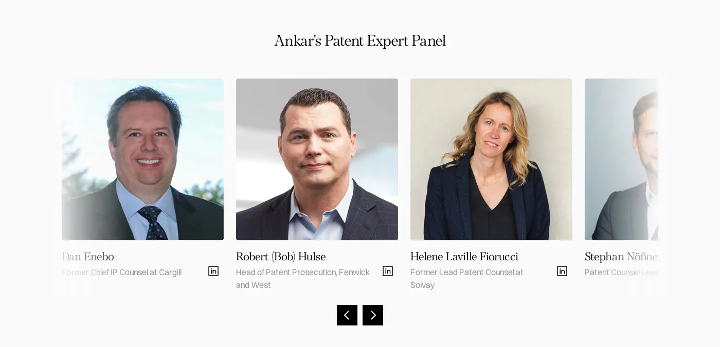 Ankar AI — screenshot of the team section