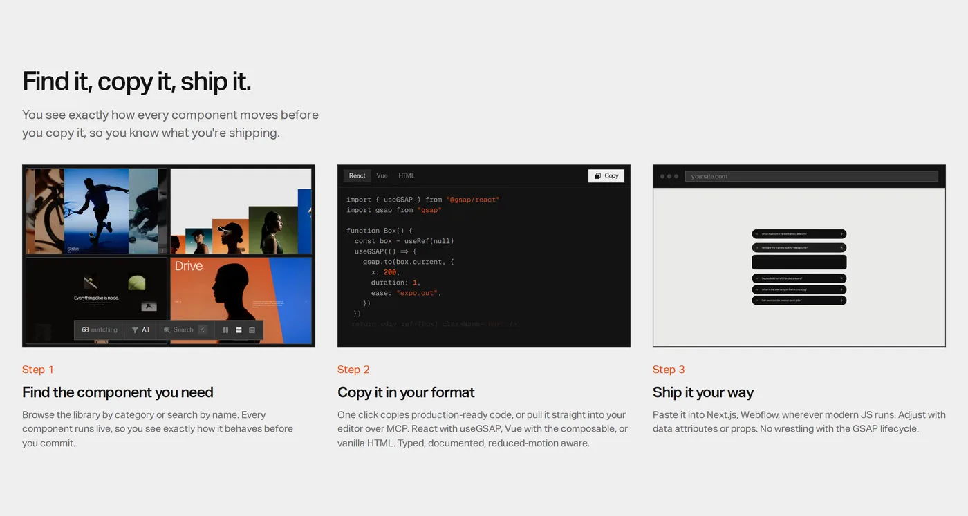 Annnimate — screenshot of the how it works section