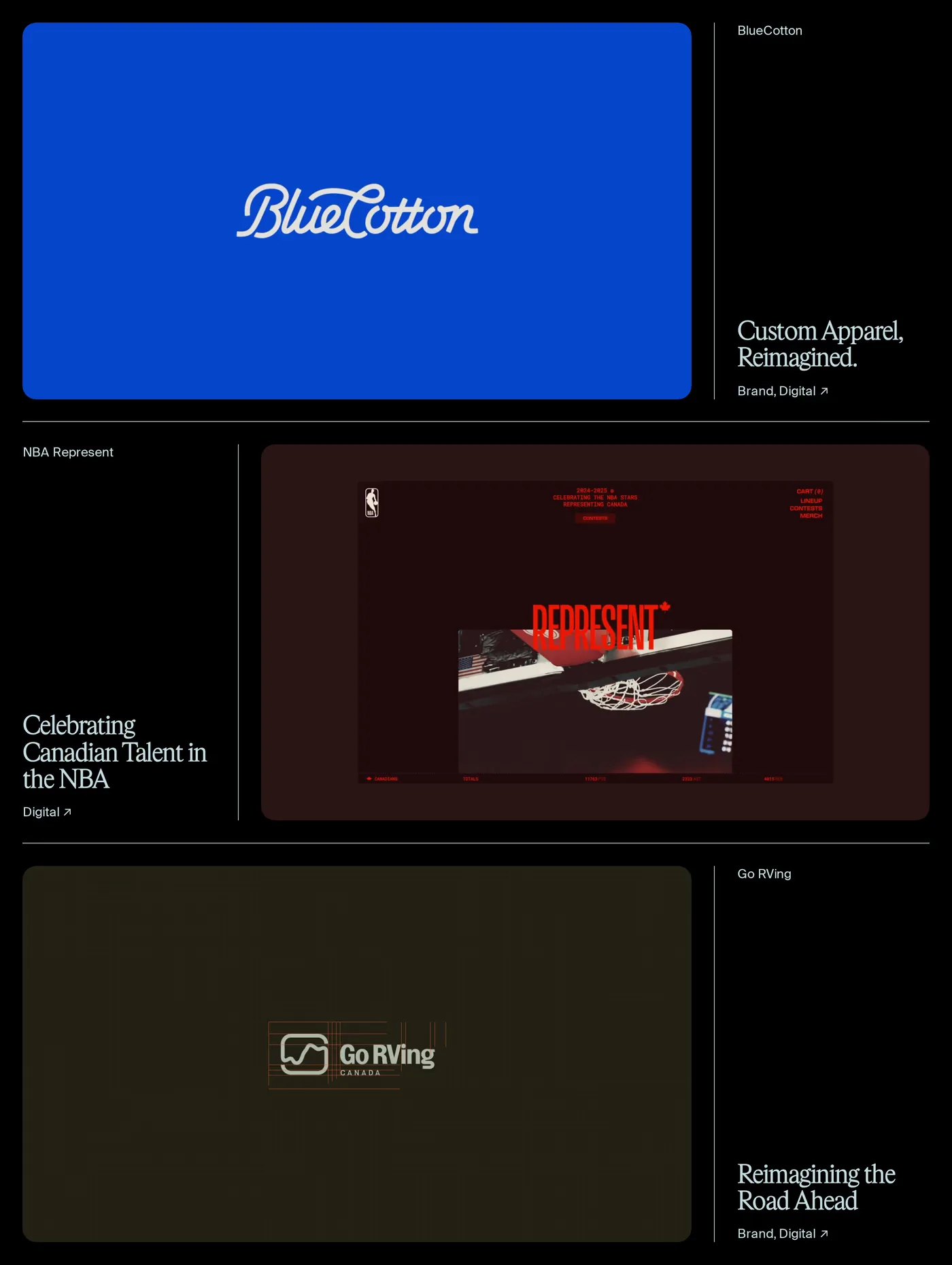 Article — screenshot of the portfolio section