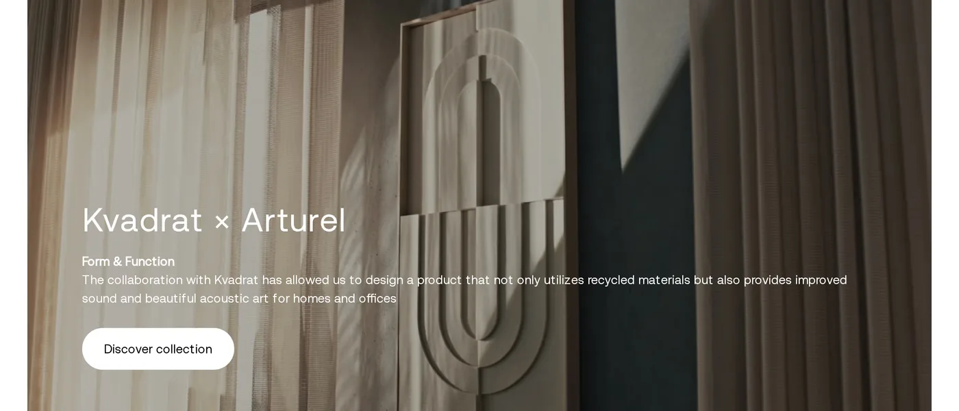 Arturel — screenshot of the features section