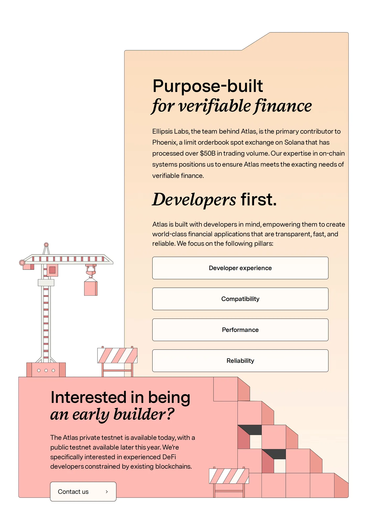 Atlas — screenshot of the about section
